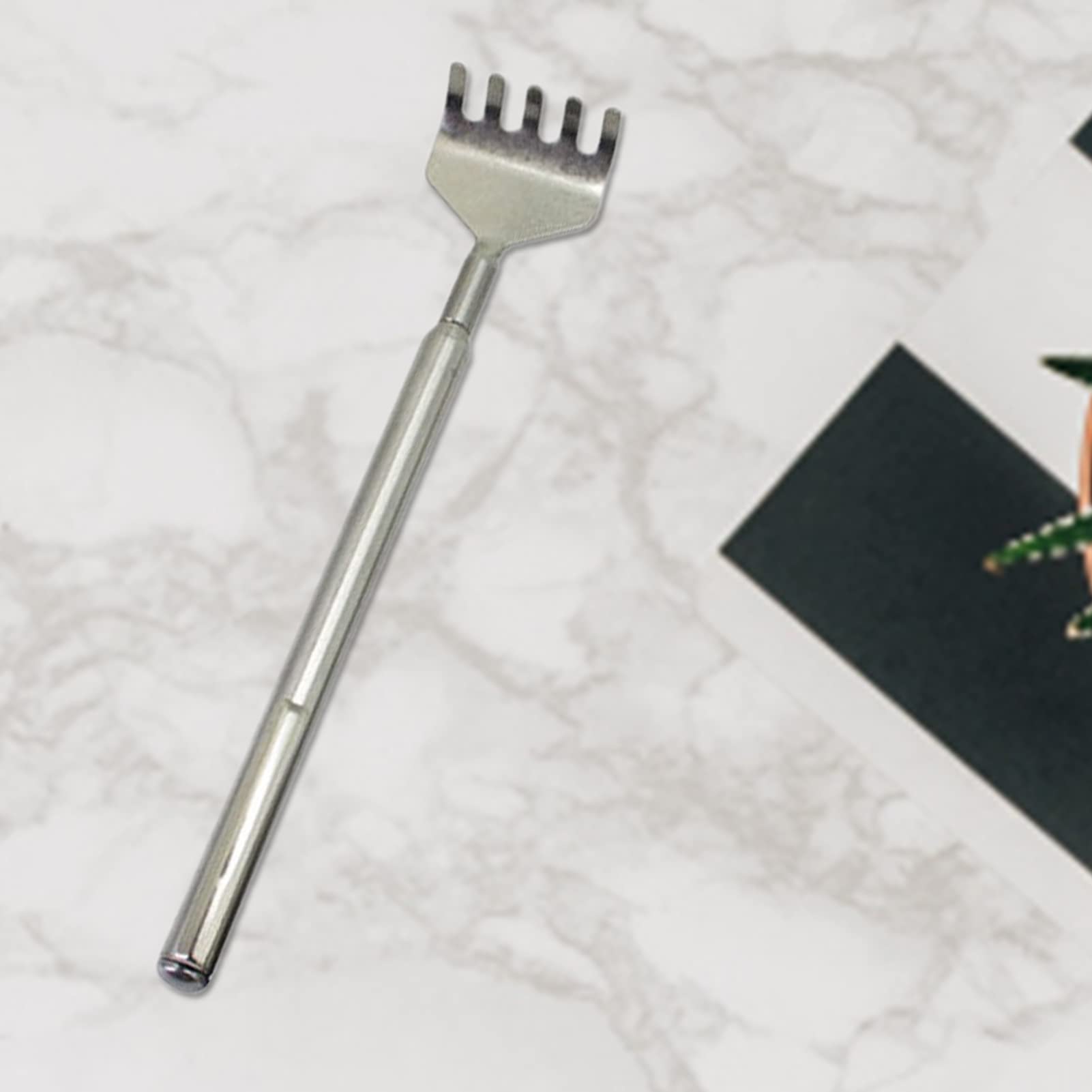 Stainless Steel Telescoping Back Scratcher - Adjustable Itch Relief Tool for Men & Women | Portable Massage Aid for Home, Office & Travel | Perfect for Hard-to-Reach Spots
