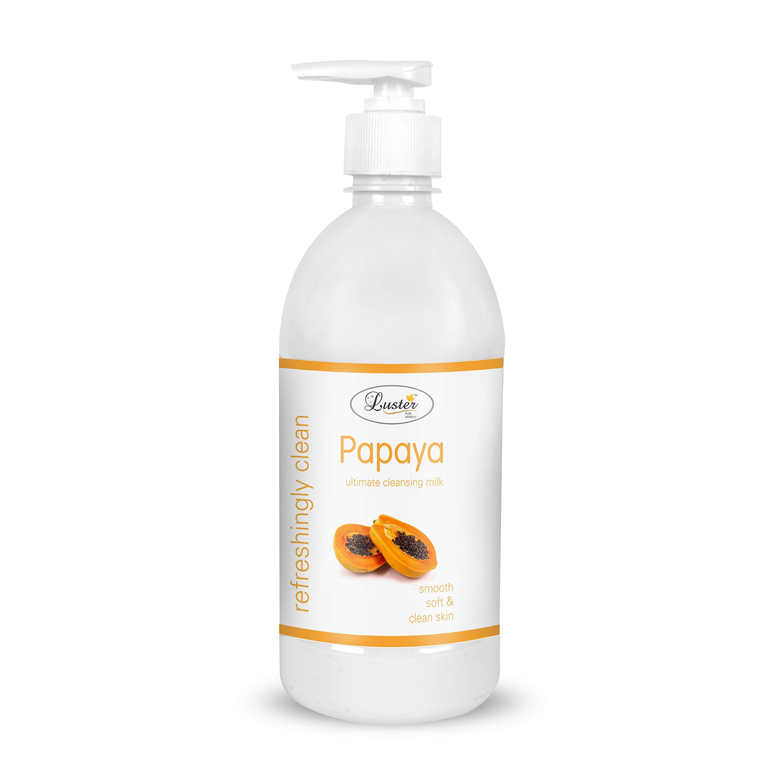 Organic Coconut & Papaya Cleansing Milk for Smooth, Soft & Refreshing Skin | Gentle Makeup Remover | Paraben & Sulfate Free | 500ml (Pack of 2) | Perfect for Daily Skincare Routine & Travel