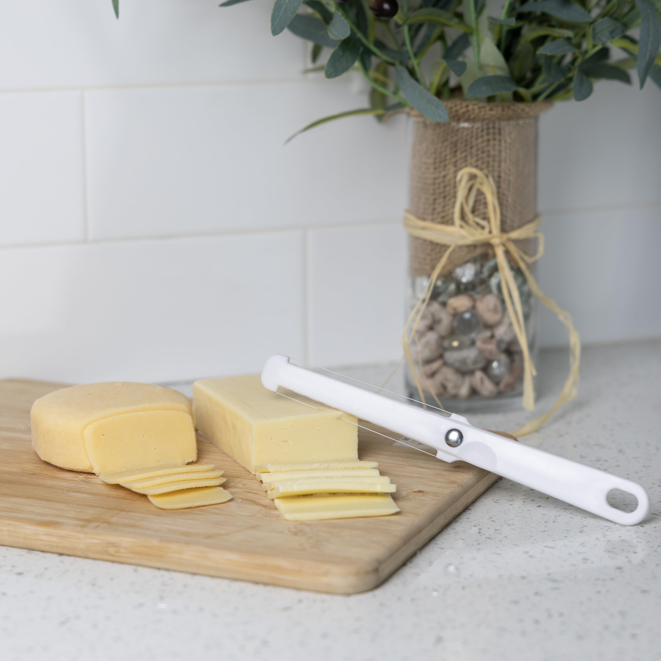 Fox Run Stainless Steel Cheese Slicer - Dual-Sided Thick & Thin Blade for Hard & Soft Cheeses - Perfect for Charcuterie Boards, Cheese Platters & Home Kitchen Use