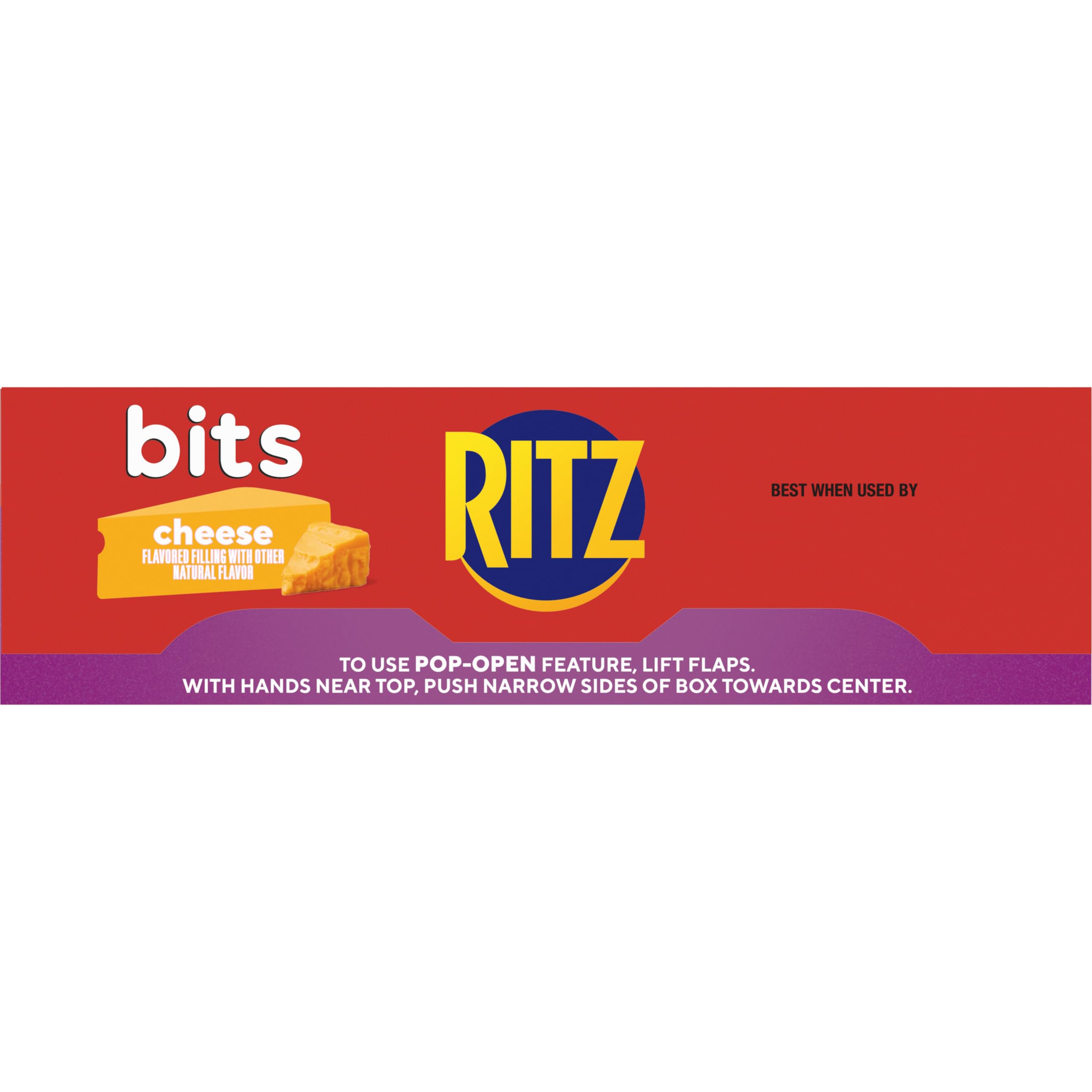 RITZ Bits Cheese Sandwich Crackers - Crunchy Snack for Kids & Adults - Perfect for Lunch Boxes, School, Office & Road Trips - 8.8 oz Pack