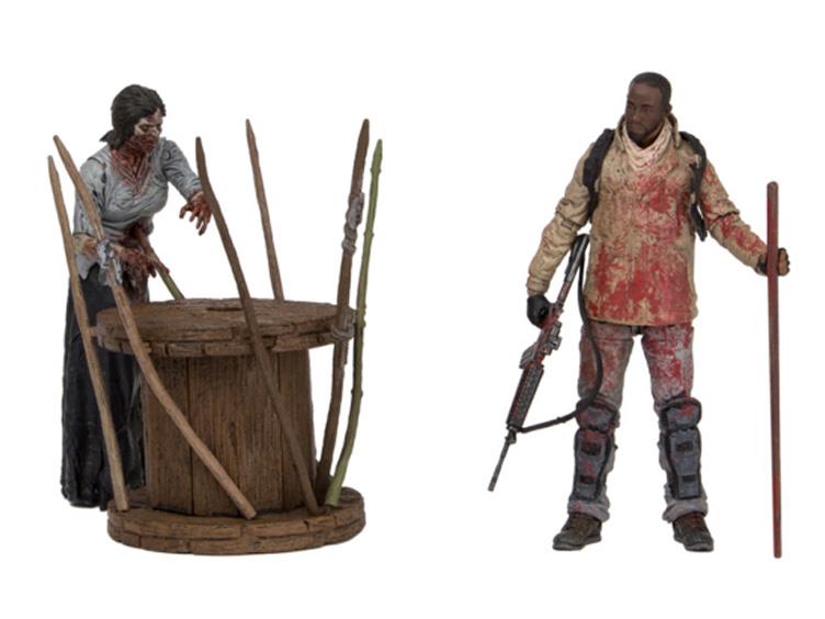 The Walking Dead Deluxe Collector's Box Set - Morgan with Zombie & Trap Scene | AMC TV Show Merchandise for Fans & Collectors | Perfect for Display, Gifts, and Themed Parties