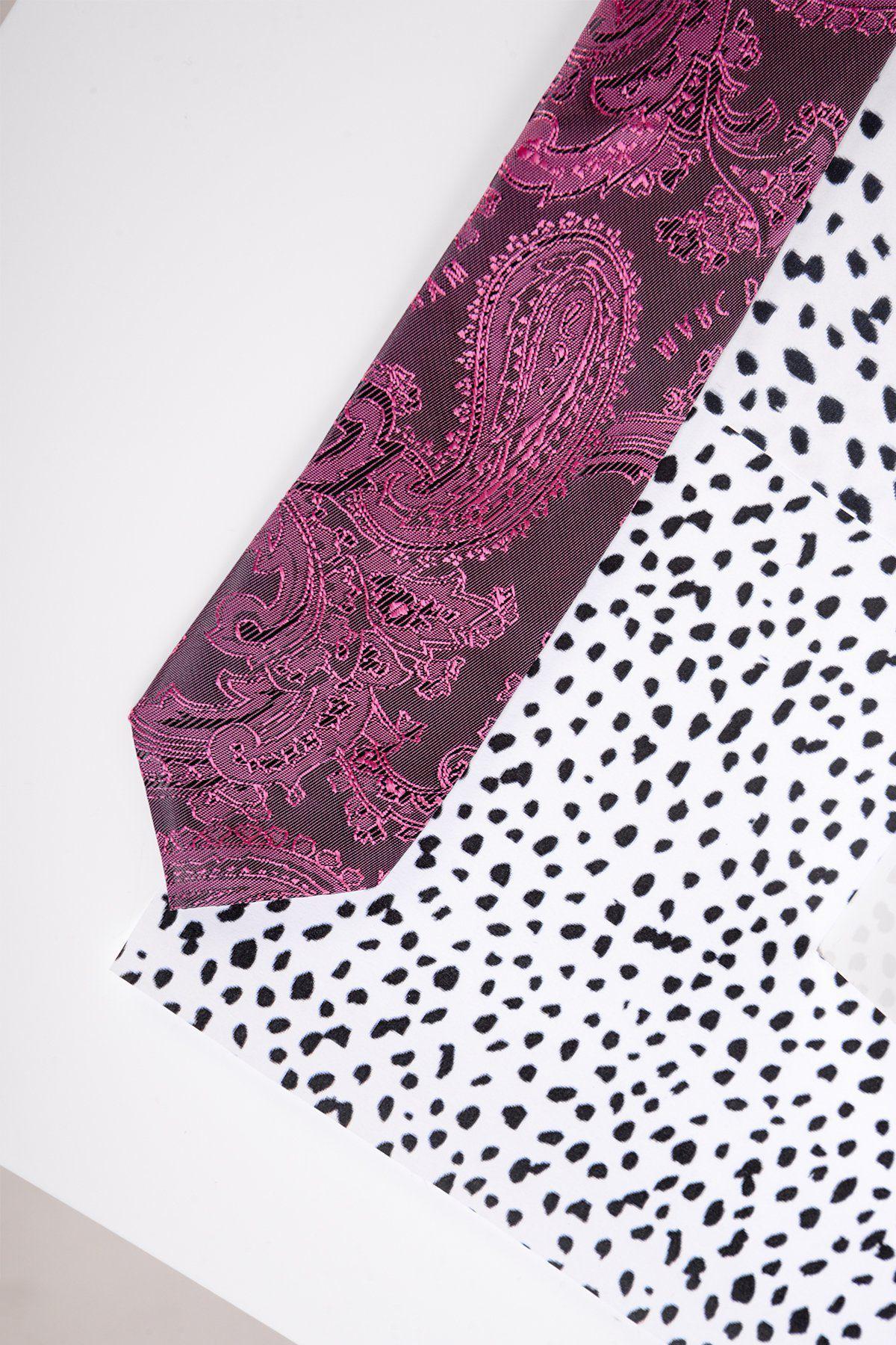 Kids' Berry Paisley Print Necktie - Stylish Bow Tie for Boys & Girls - Perfect for School, Parties & Special Occasions