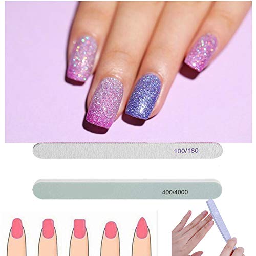 Professional Nail Polish Gel Remover Kit - Includes Nail Clips, Remover Pads, Grits, Nail File Buffer Block, Cuticle Pusher & Brushes - Perfect for Salon, Home Manicure & DIY Nail Care