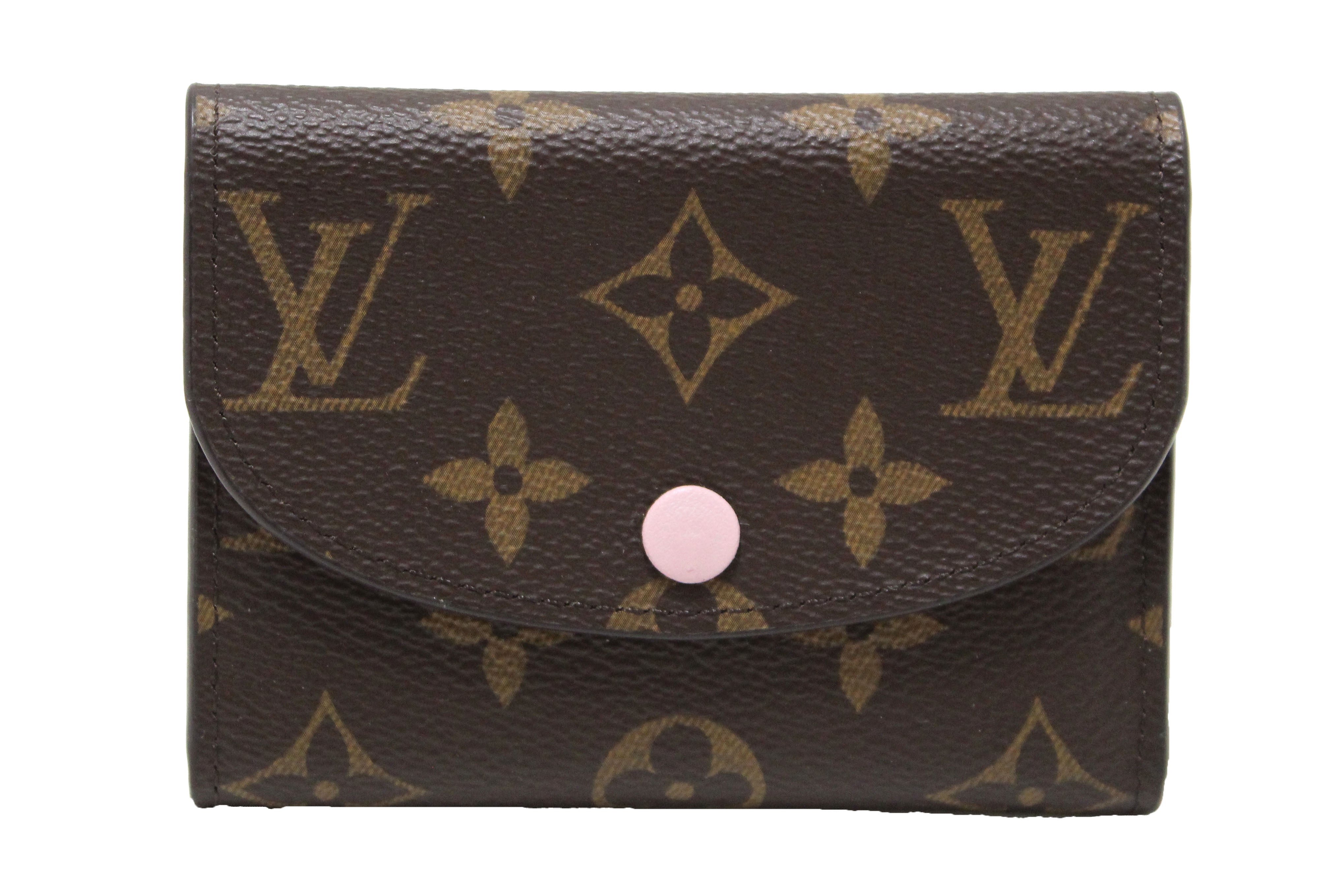 Authentic Louis Vuitton Monogram Rosalie Coin Purse & Wallet - Compact Luxury Organizer for Cards, Cash, and Coins | Perfect for Everyday Use, Travel, and Gift Giving