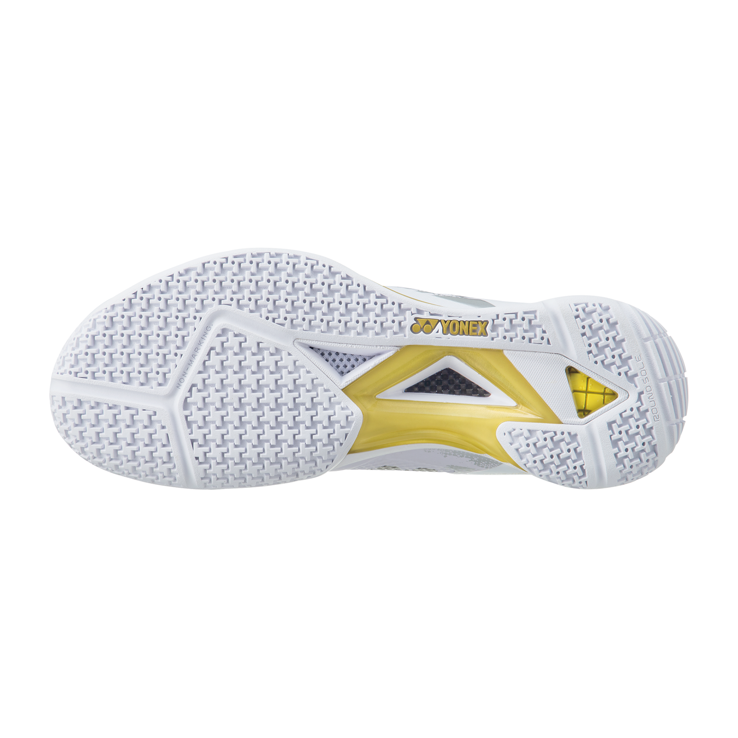 Yonex Power Cushion Eclipsion Z3 Men's Badminton Shoes - White/Gold - Lightweight & Shock Absorbing for Competitive Play & Indoor Court Sports