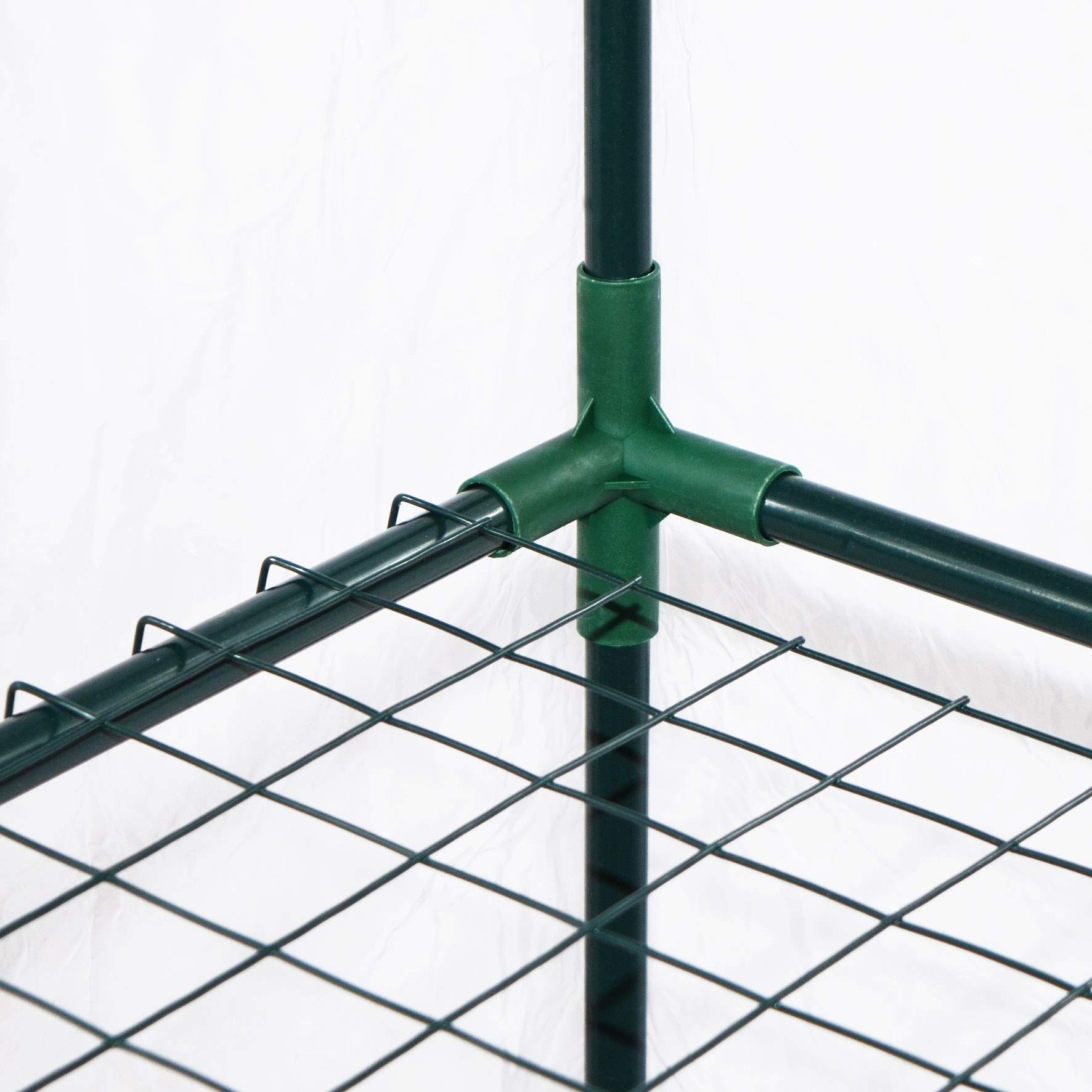 Strong Camel Mini Walk-in Greenhouse for Outdoor Plants - UV Protected, Sturdy Shelves (56