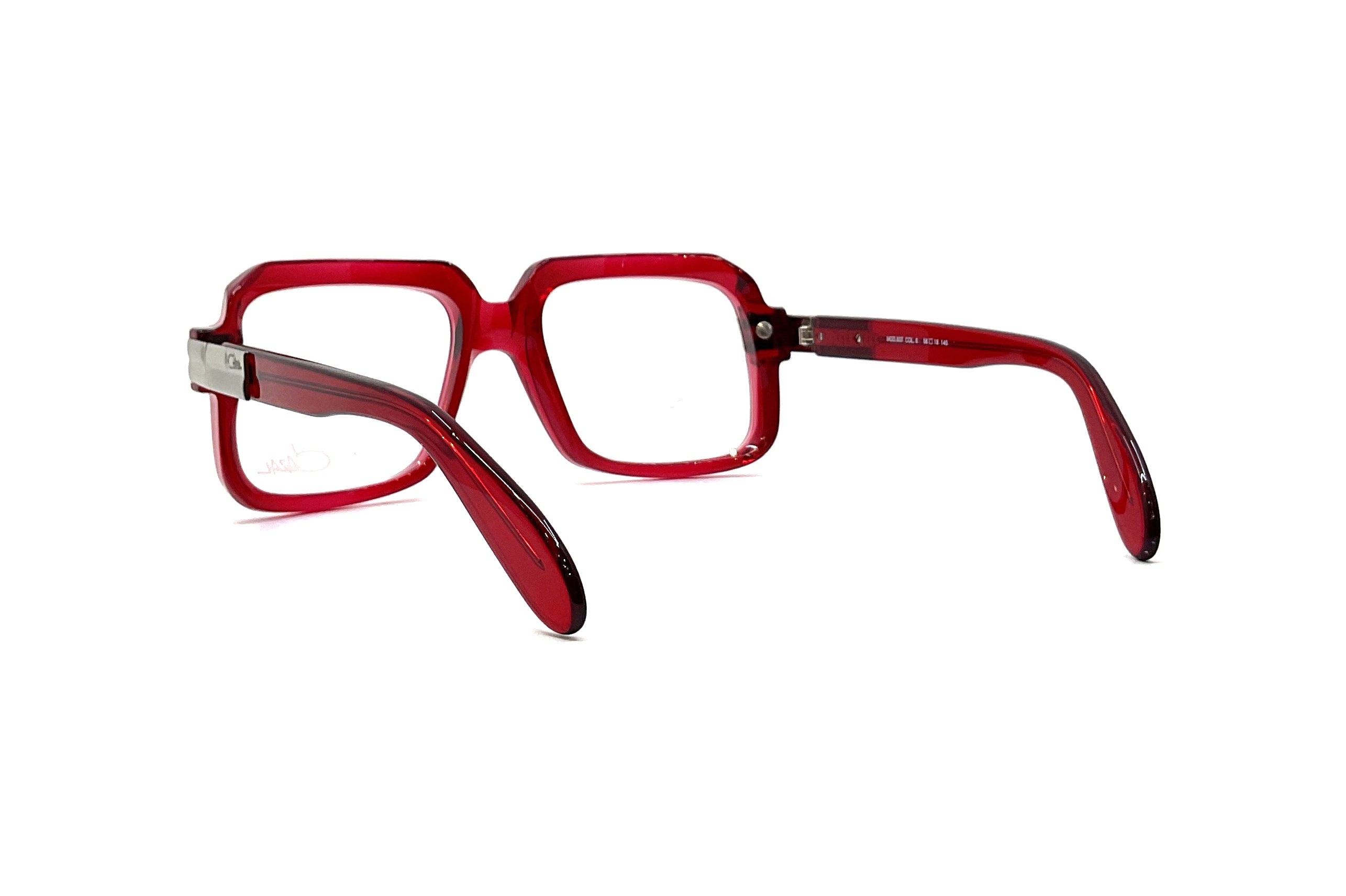 Cazal 607 Sunglasses - Classic Retro Aviator Style with UV Protection (Red) - Perfect for Driving, Travel & Outdoor Activities