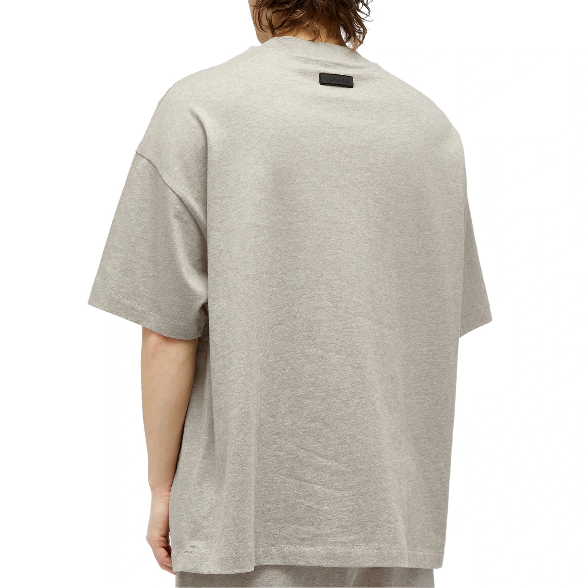 Fear of God Essentials SS Dark Heather Oatmeal T-Shirt (FW23) - Men's Casual Streetwear Tee for Everyday Wear & Urban Fashion