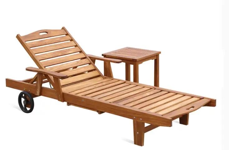 Premium Sun Lounger No.3 - Adjustable Outdoor Chaise Lounge with Cushion - Perfect for Poolside, Beach, Patio & Backyard Relaxation