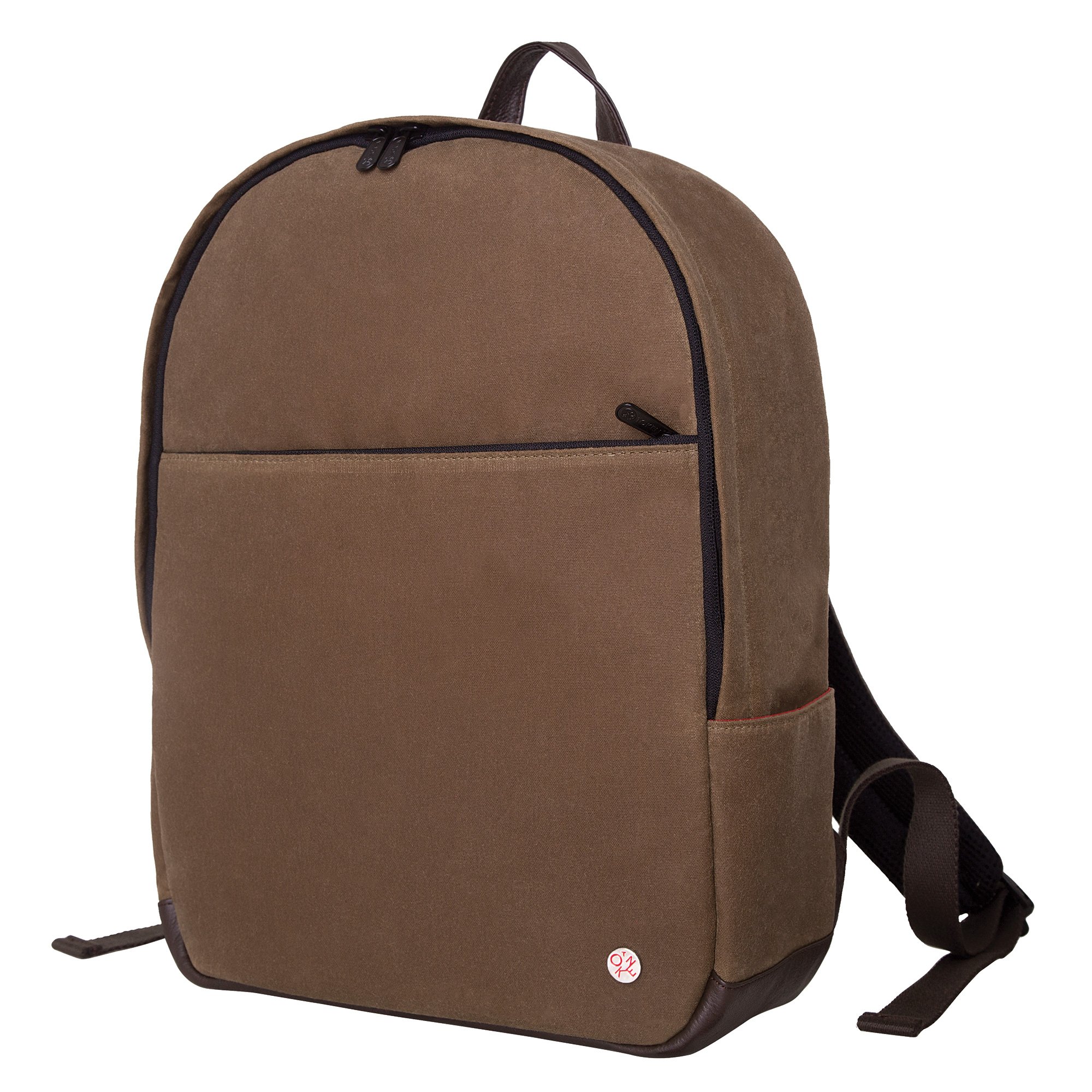 Premium Waxed Canvas Backpack for College & Travel - Durable Field Tan Rucksack for Students, Hiking & Everyday Use