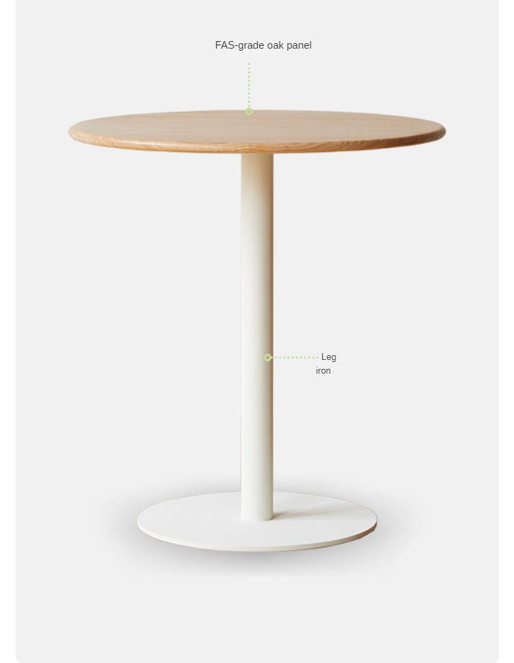 Solid Oak Wood Lift-Top Side Table - Adjustable Height Coffee Table for Living Room, Bedroom, or Office Use