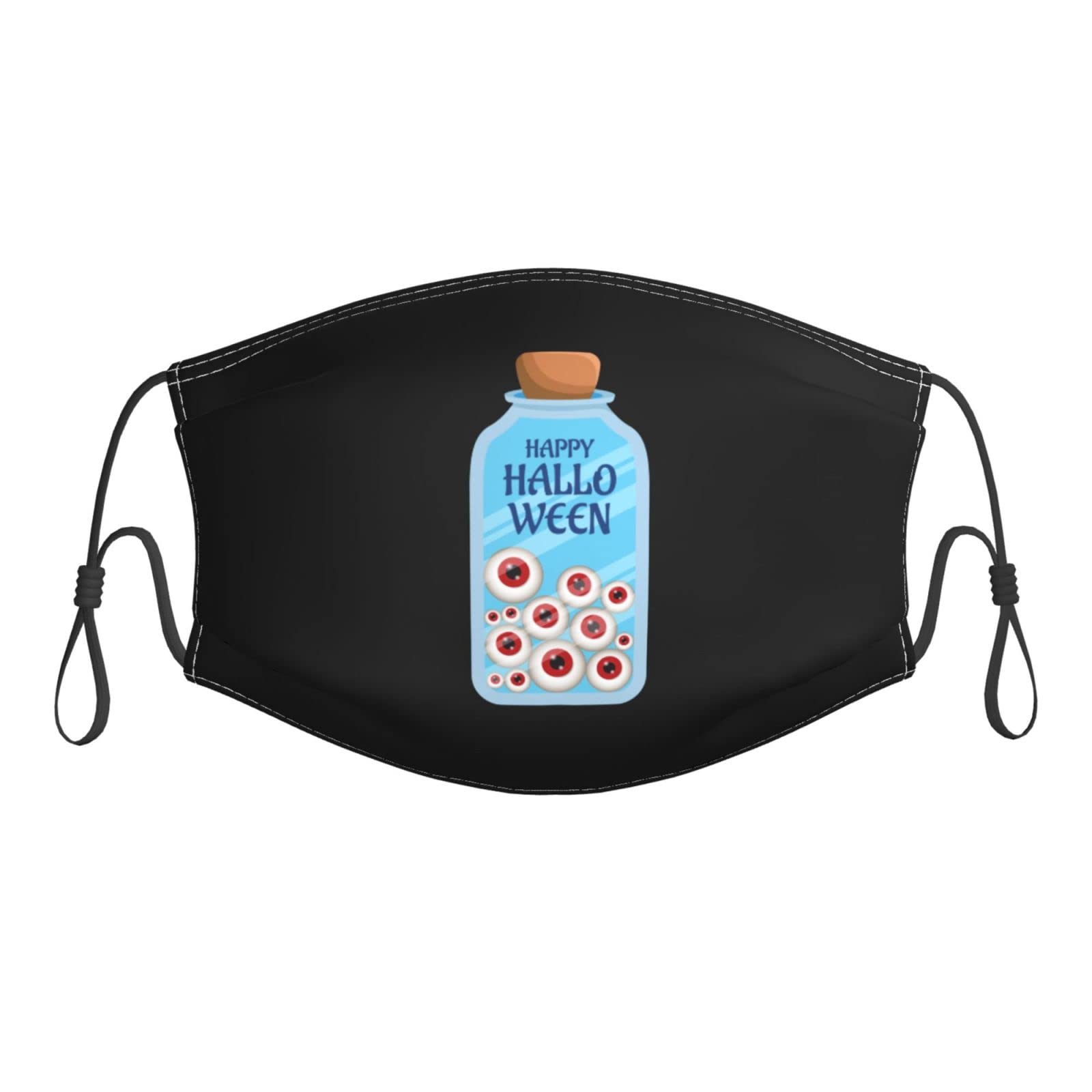 Halloween Eyeball Face Mask with Filter - Reusable, Adjustable Dust Mask for Men & Women - Perfect for Halloween Costumes, Cosplay, and Themed Parties