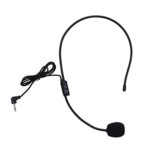 Portable Wired 35mm Headset Microphone with Megaphone - Lightweight Educational Speech Mic for Teachers, Lecturers & Public Speaking - Perfect for Classroom Teaching, Presentations & Outdoor Events