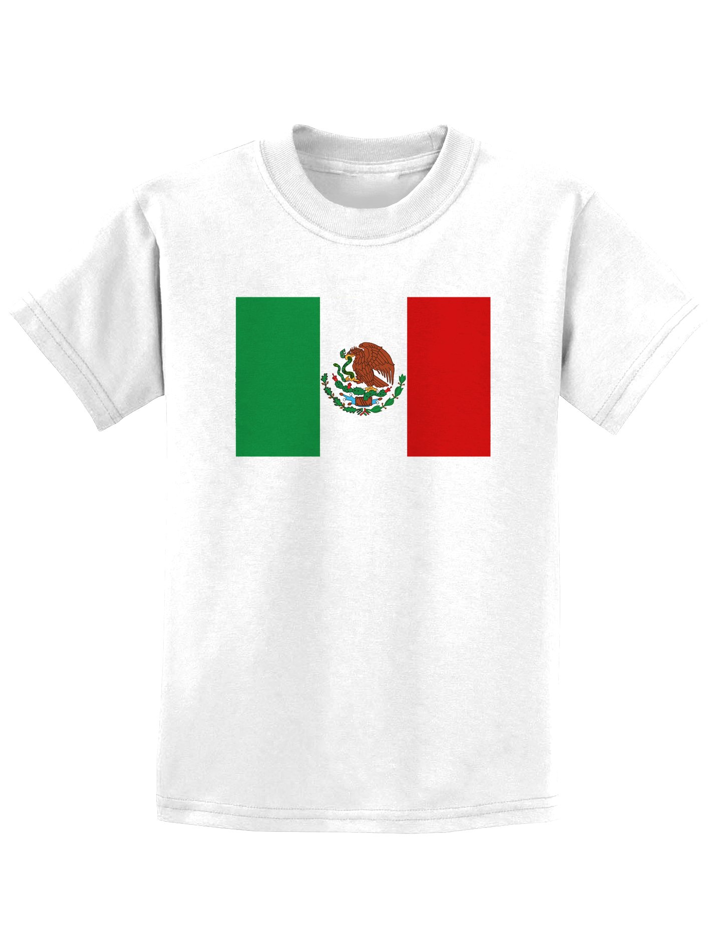 TOOLOUD Mexican Flag Kids T-Shirt - Patriotic Mexican American Apparel for Boys & Girls - Perfect for Cinco de Mayo, Hispanic Heritage Month & Family Celebrations
