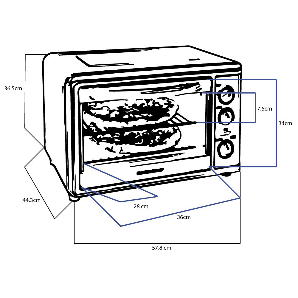 Hamilton Beach 31103A 6-Slice Convection Countertop Oven with Rotisserie - Stainless Steel Finish for Baking, Roasting & Broiling - Perfect for Small Kitchens & Dorm Rooms
