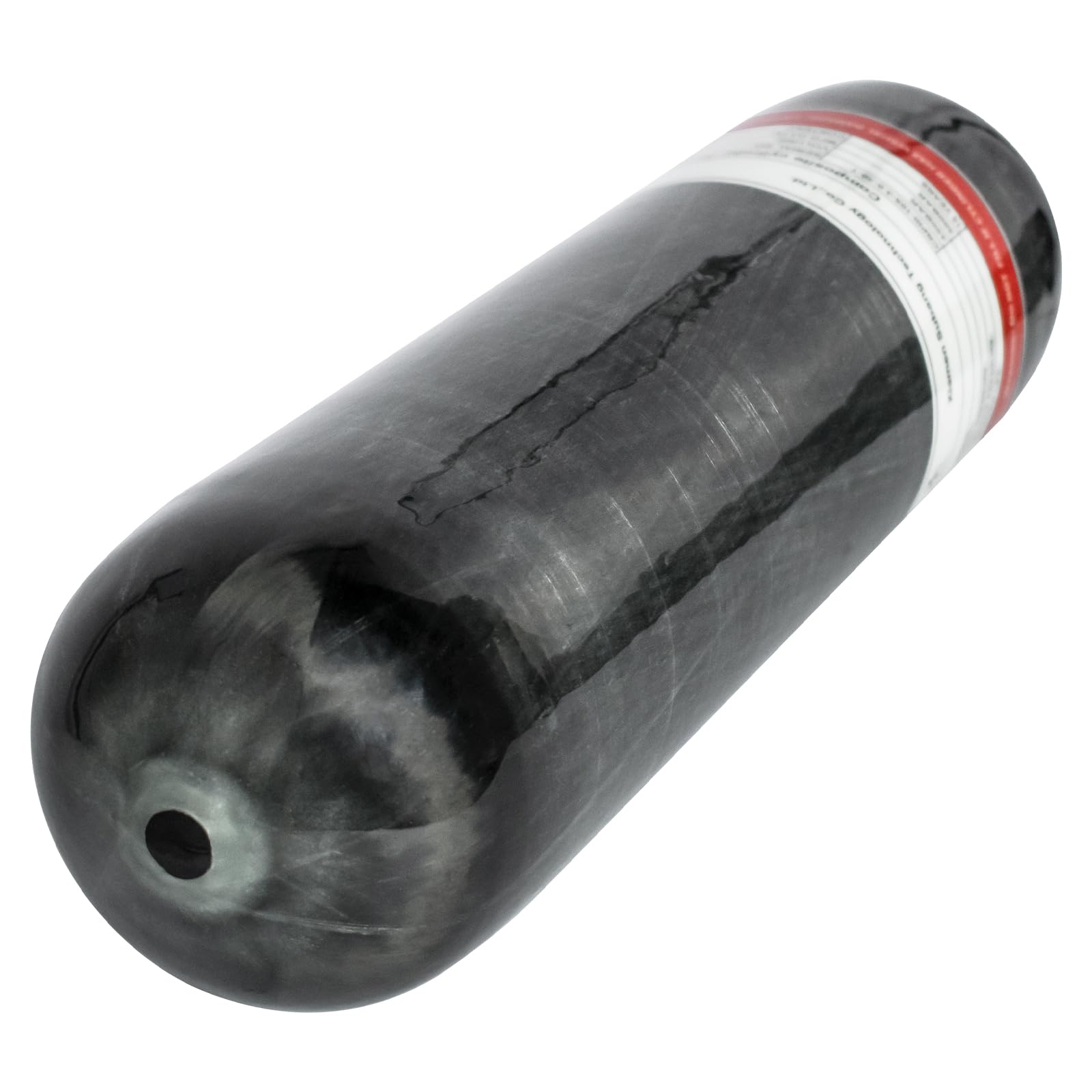 TUXING 4500Psi PCP High Pressure Air Tank - 3L Carbon Fiber Composite Cylinder, CE Approved for Paintball, Diving & Scuba (Empty Bottle, M18x1.5 Thread) - Perfect for Outdoor Sports & Emergency Air Supply