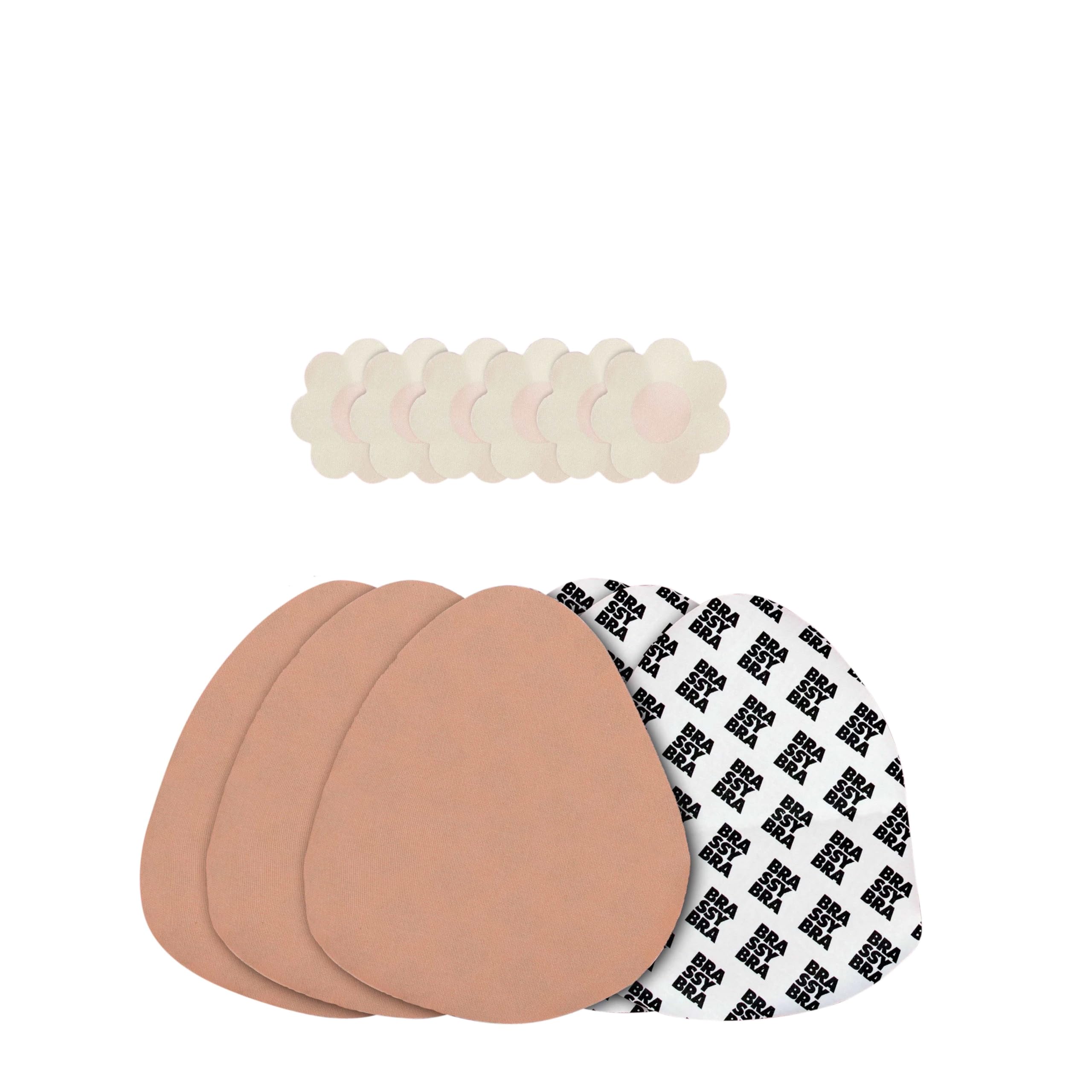 BrassyBra Strapless Boob Tape for A-G Cups - Strong Breast Lift Adhesive Tape for Backless Dresses, Wedding Gowns & Swimwear Support