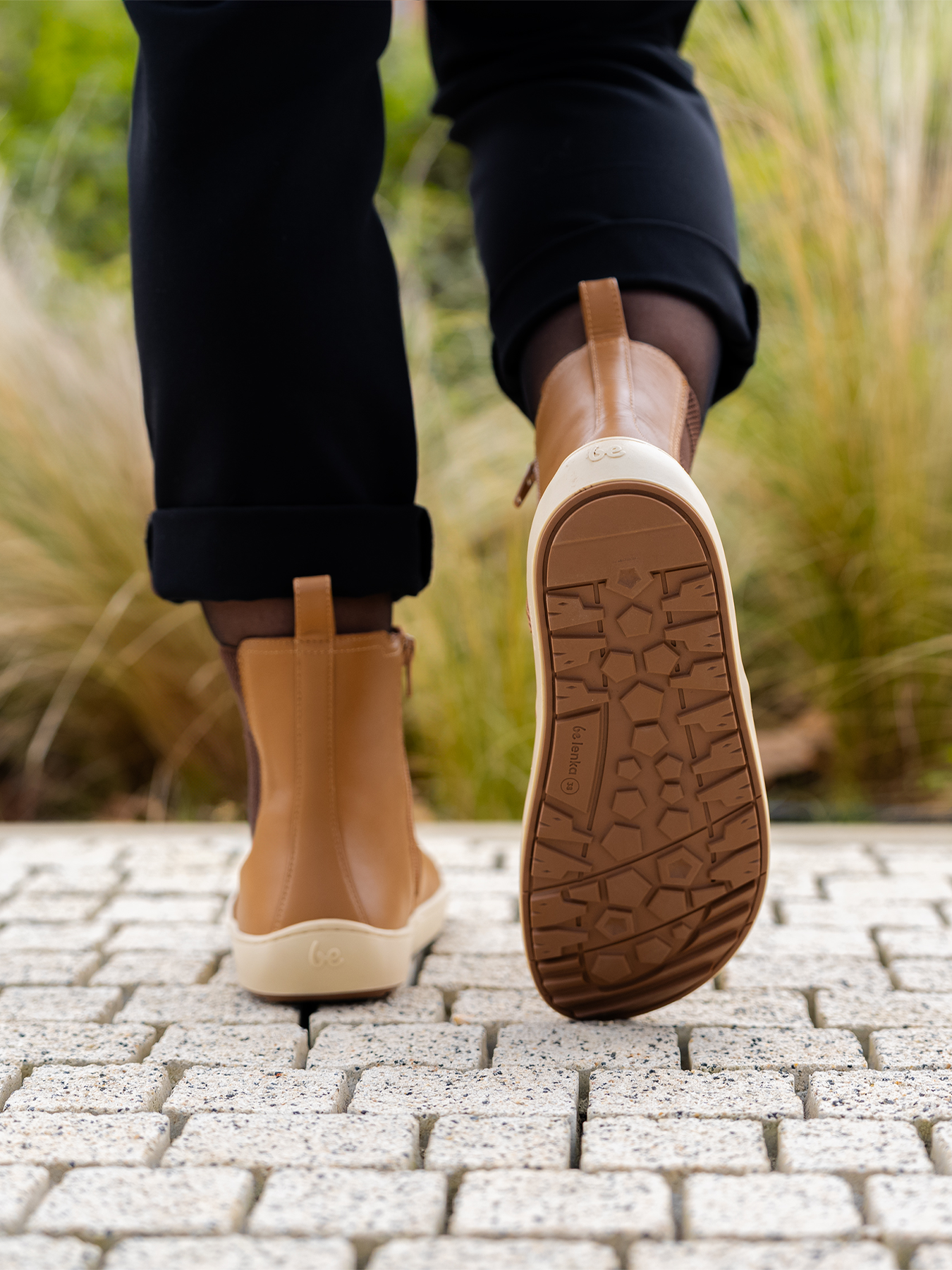 Barefoot Boots Be Lenka Allure Light Cognac - Comfortable Minimalist Shoes for Women | Perfect for Hiking, Travel & Everyday Wear