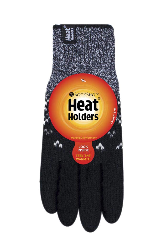 Heat Holders Women's Thermal Winter Gloves - Ultra Warm Fleece Lined for Outdoor Activities, Skiing, Snowboarding & Cold Weather Protection