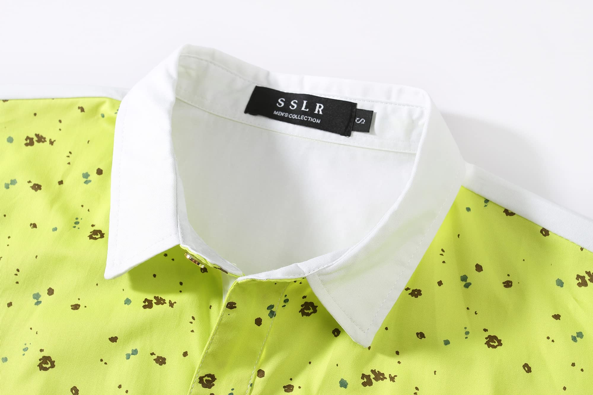 Men's Casual Dress Shirts - Stylish Cotton Button Up Shirts with Print Pocket, Short Sleeve Summer Shirts for Office, Party & Everyday Wear