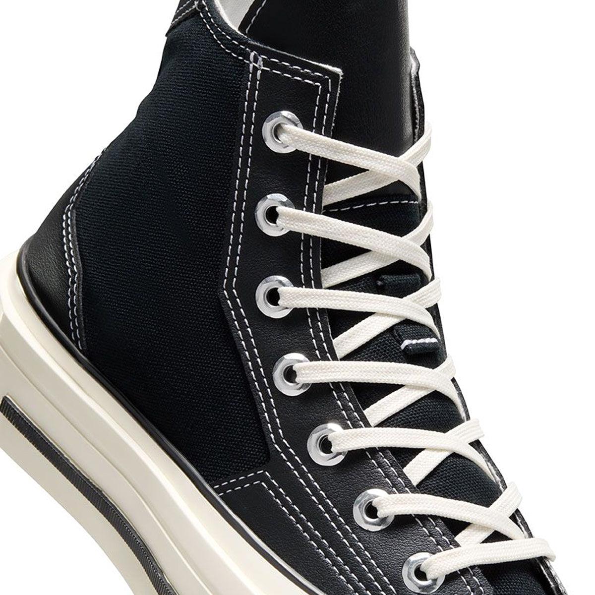 Chuck 70 De Luxe Squared Sneakers in Black - Classic High-Top Canvas Shoes for Men & Women | Streetwear, Casual Wear & Skate Style