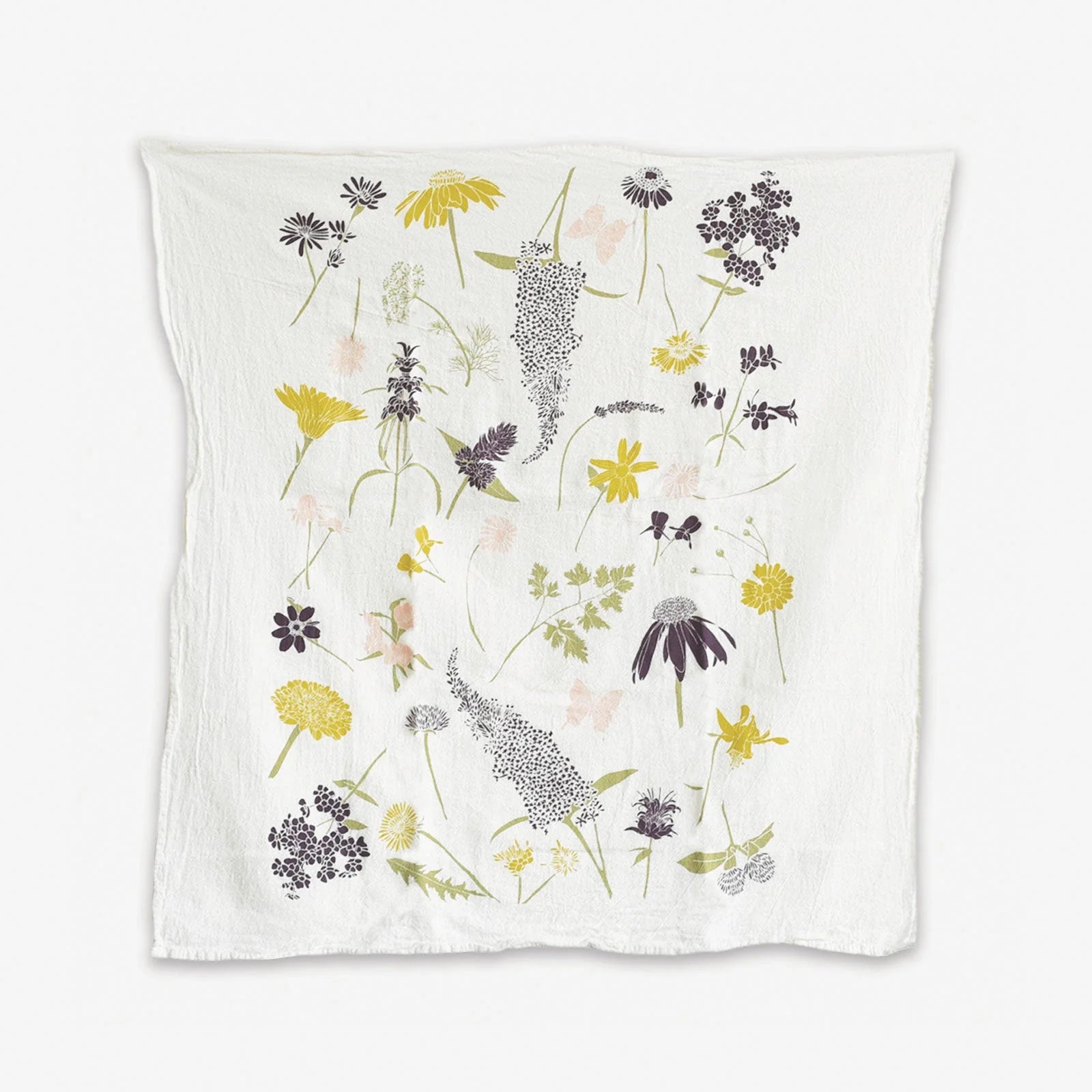 Butterfly Garden Tea Towel Set - 100% Cotton Kitchen Towels for Drying Dishes, Decorative Hand Towels - Perfect for Home, Kitchen, and Gift Giving