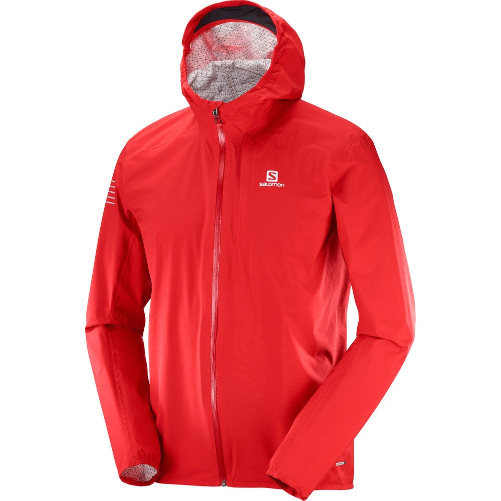 Salomon Men's Bonatti Pro Waterproof Hiking Jacket - Lightweight Windproof Outdoor Shell for Camping & Mountain Climbing