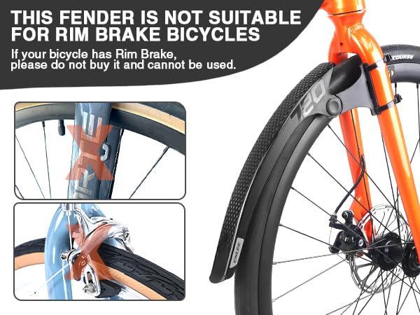 Premium 700C Road Bike Fenders Set - Front & Rear Mudguards for Bicycle Protection | Durable Black Bike Fenders for Rain & Mud Splash Protection | Perfect for Commuting, Touring & Urban Cycling