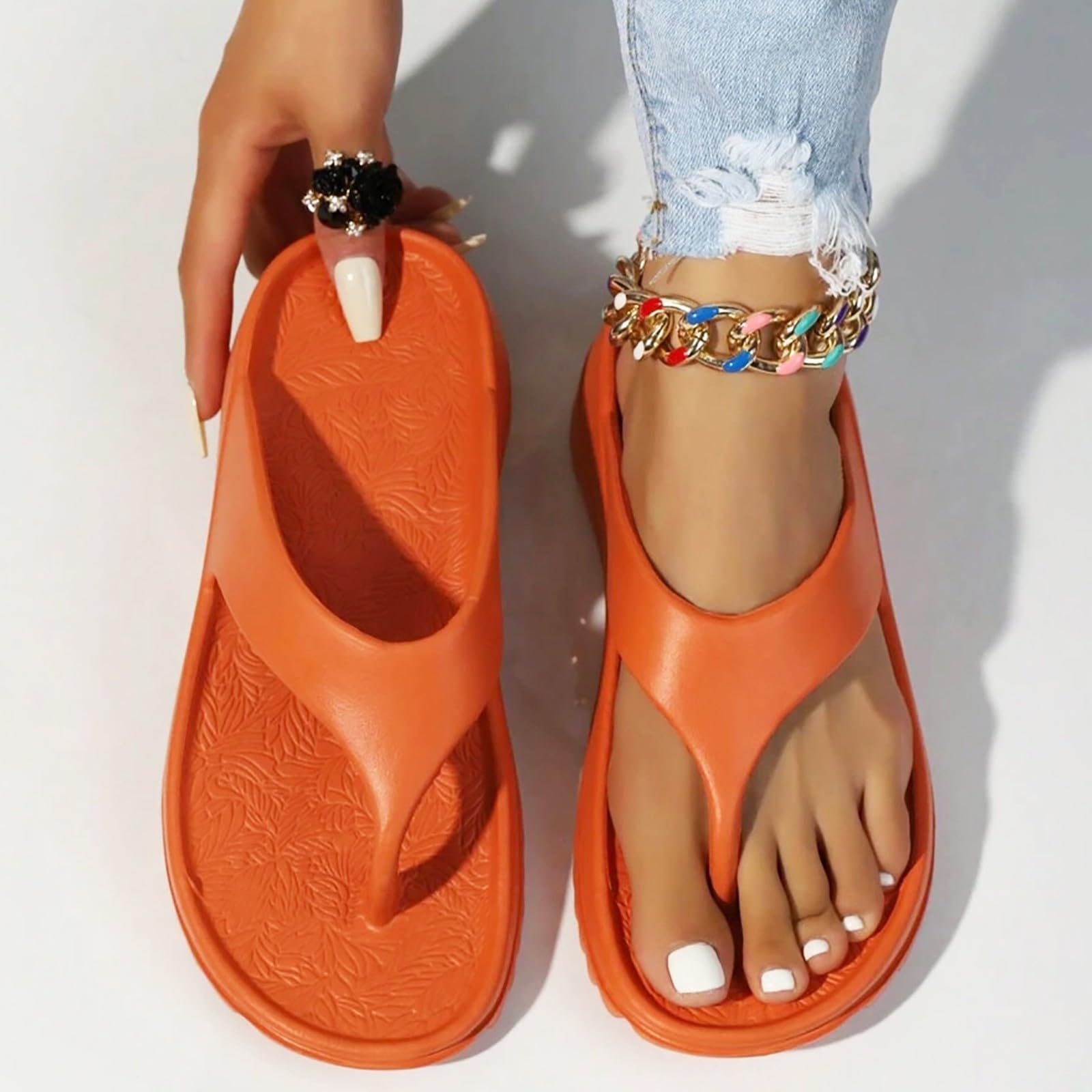**TUQIDEWU Women's Orthopedic Sandals 2024 – Lightweight Dressy Open-Toe Beach Sandals with Non-Slip Sole | Perfect for Walking, Travel & Summer Outfits**