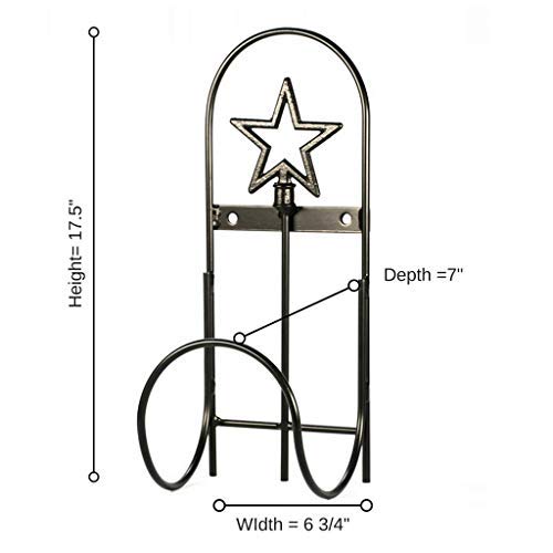 Ultimate Gardening Tool Set - Heavy Duty Wrought Iron Hose Holder, Extendable Watering Wand, 5-Piece Hand Tools & Pruning Shears | Perfect Gardening Gifts for Men & Women | Ideal for Backyard, Lawn Care & Vegetable Gardening