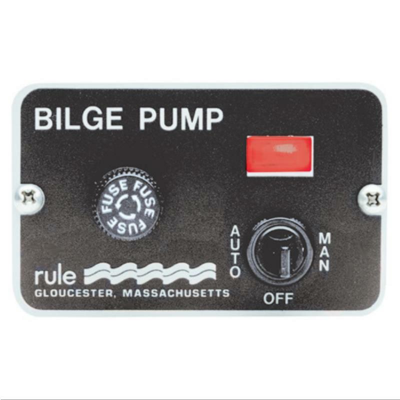 Bilge Pump Control Panel Deluxe - Waterproof Marine Boat Bilge Pump Switch with Automatic & Manual Mode - Perfect for Boats, Yachts, and Marine Applications