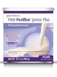 Periflex Junior Plus PKU Oral Supplement Powder - 14.1 oz Can for Children with Phenylketonuria | Dietary Management for PKU Kids at Home & School