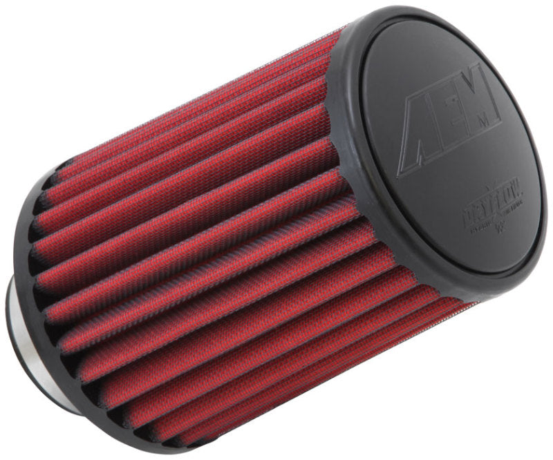 AEM Dryflow Performance Air Filter - Round Tapered Design 2.75in Flange ID x 5.5in Base OD x 4.75in Top OD x 7.5in Height - High Flow Replacement Filter for Cars, Trucks & Off-Road Vehicles - Perfect for Racing, Off-Roading & Performance Upgrades