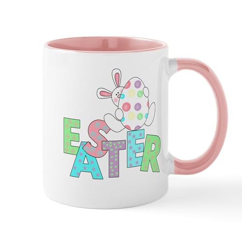 White/Pink Inside - Bunny With Easter Egg Mug