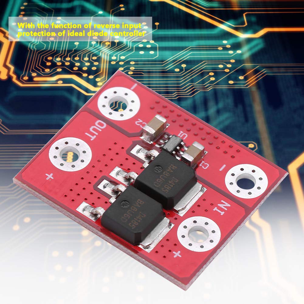 15A Solar Ideal Diode Module - Industrial Grade Diode Controller for Solar Panel Battery Charging with Anti-Reverse Protection | Perfect for Off-Grid Solar Systems, RV Power & Irrigation Protection