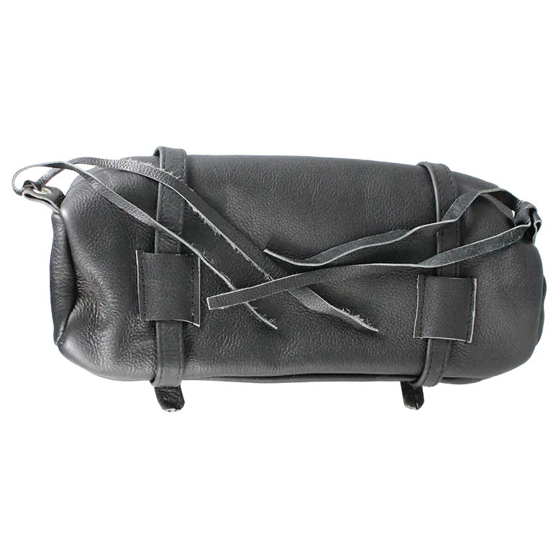Open Road Double Buckle Small Leather Tool Bag - Durable & Stylish Organizer for DIY, Crafting & Home Repair | Perfect for Carpenters, Electricians & Handymen