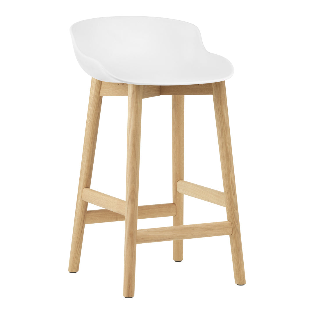 Modern Hyg Counter Stool with Wood Base - Perfect for Kitchen Islands, Bars & Small Spaces