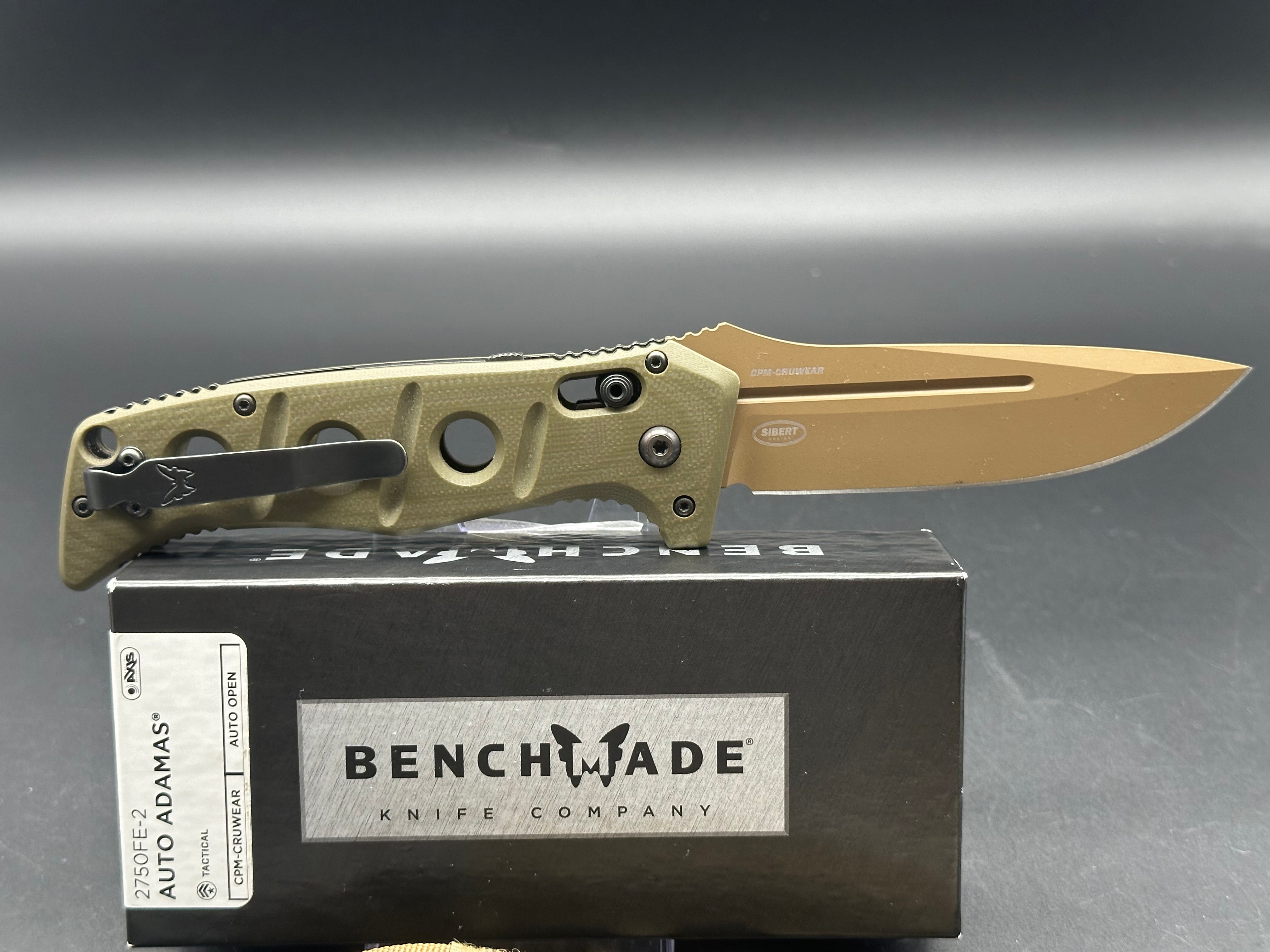 Benchmade Large Adamas Automatic Knife - Premium Folding Pocket Knife with Durable Blade for Outdoor, Camping, Hunting & EDC Use