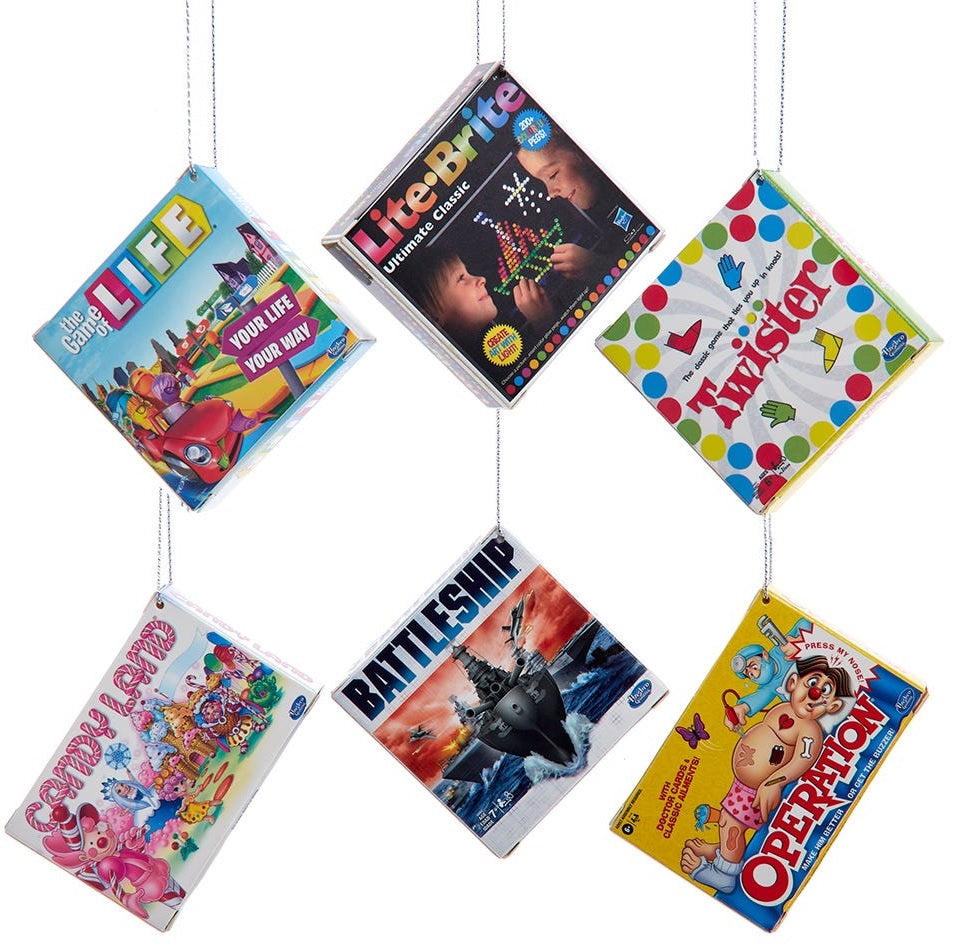 Hasbro Retro Board Game Ornament - 3.5 Inch Classic Collectible Holiday Decoration for Christmas Tree & Home Decor | Perfect Gift for Game Lovers & Nostalgic Fans