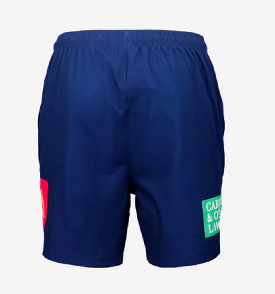 Parramatta Eels 2025 Youth Training Shorts - Breathable Bermuda Shorts for Rugby Practice & Fan Gear - Perfect for Sports Training, Gym Workouts & Game Day Support
