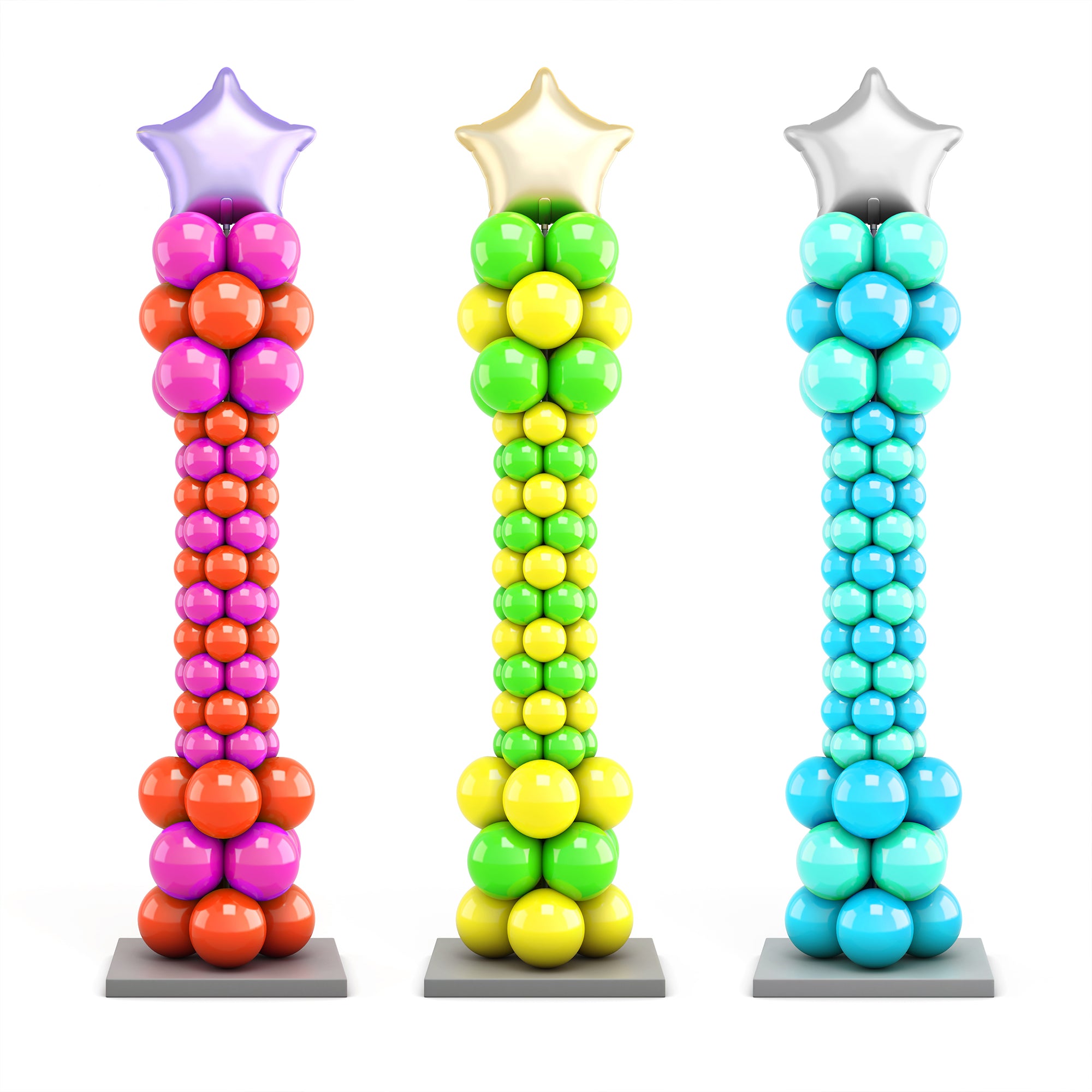 2-Piece Balloon Arch Column Kit for Party Decorations | Birthday, Wedding & Baby Shower Decor | Easy DIY Balloon Stand for Events