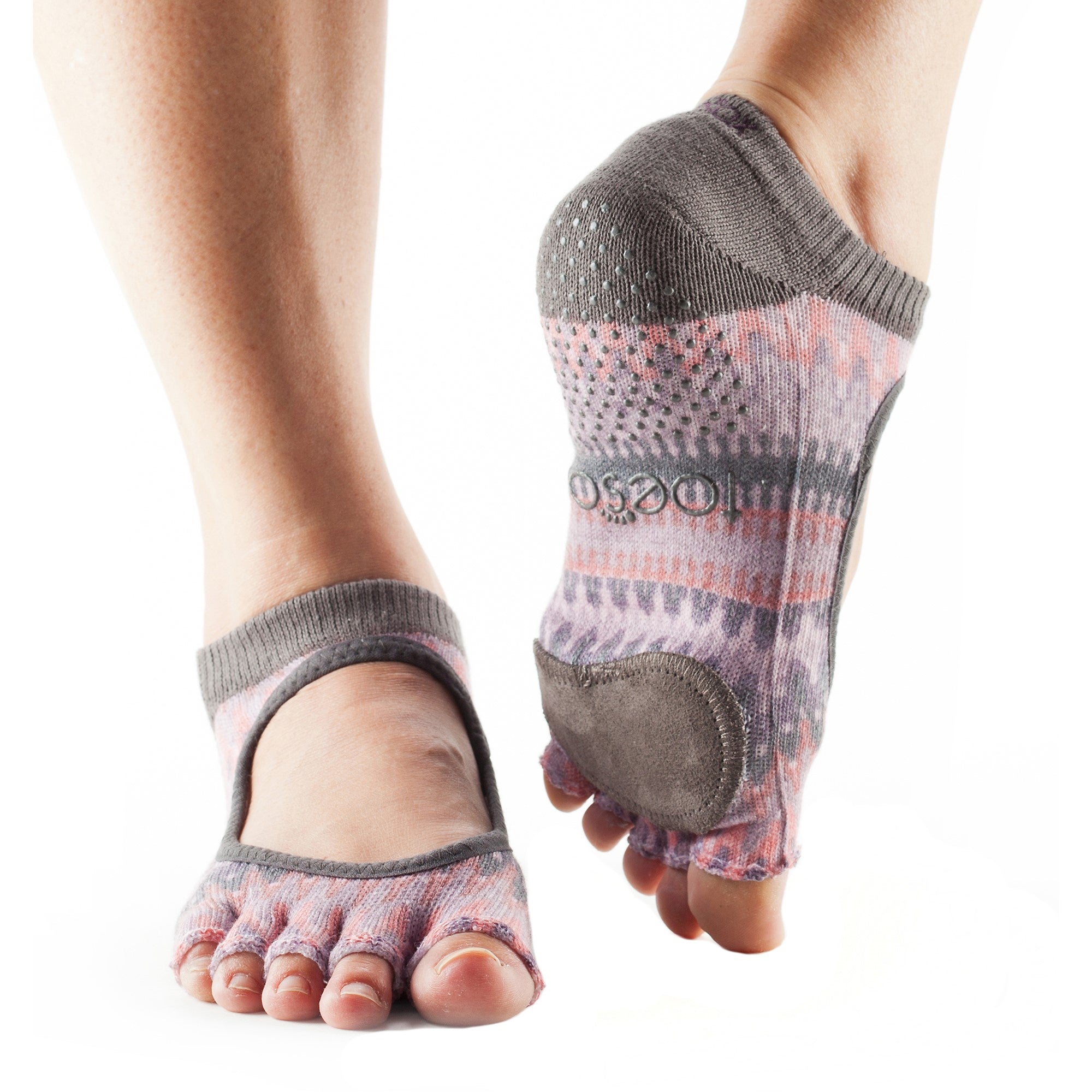 ToeSox Plie Dance Socks for Ballet, Yoga & Pilates - Non-Slip Grip, Breathable & Comfortable for Dance Classes, Workouts & Performance