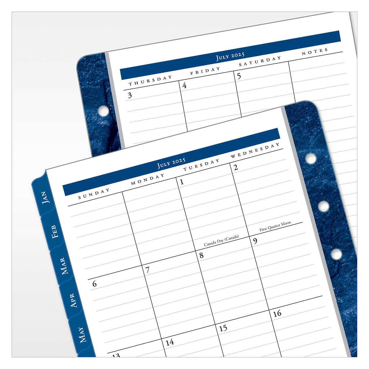 FranklinCovey Monticello One Page Per Day Ring-Bound Planner - Compact Size, July 2025 to June 2026 | Daily Organizer for Work, School & Personal Productivity | Perfect for Professionals & Students