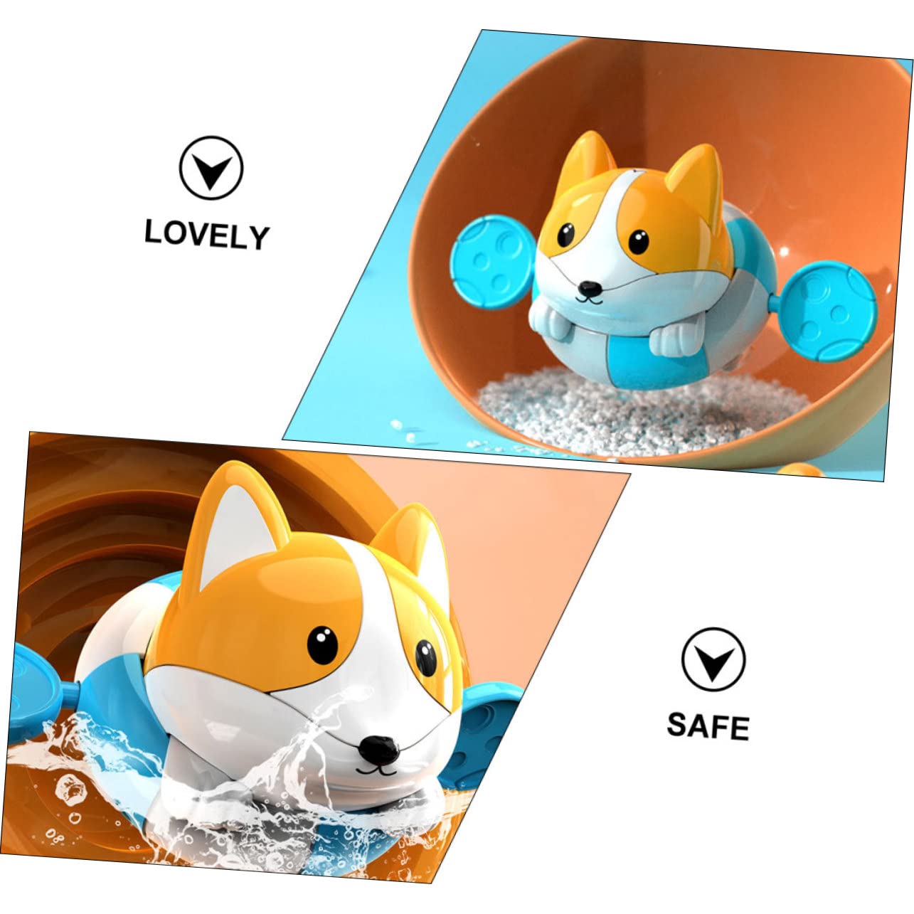 HAWILLOSCH 1pc Animal Water Play Toy for Kids - Fun Bath & Swimming Pool Toys, Durable Plastic Floating Animals for Toddlers (Perfect for Bathtime, Pool Parties & Outdoor Water Play)