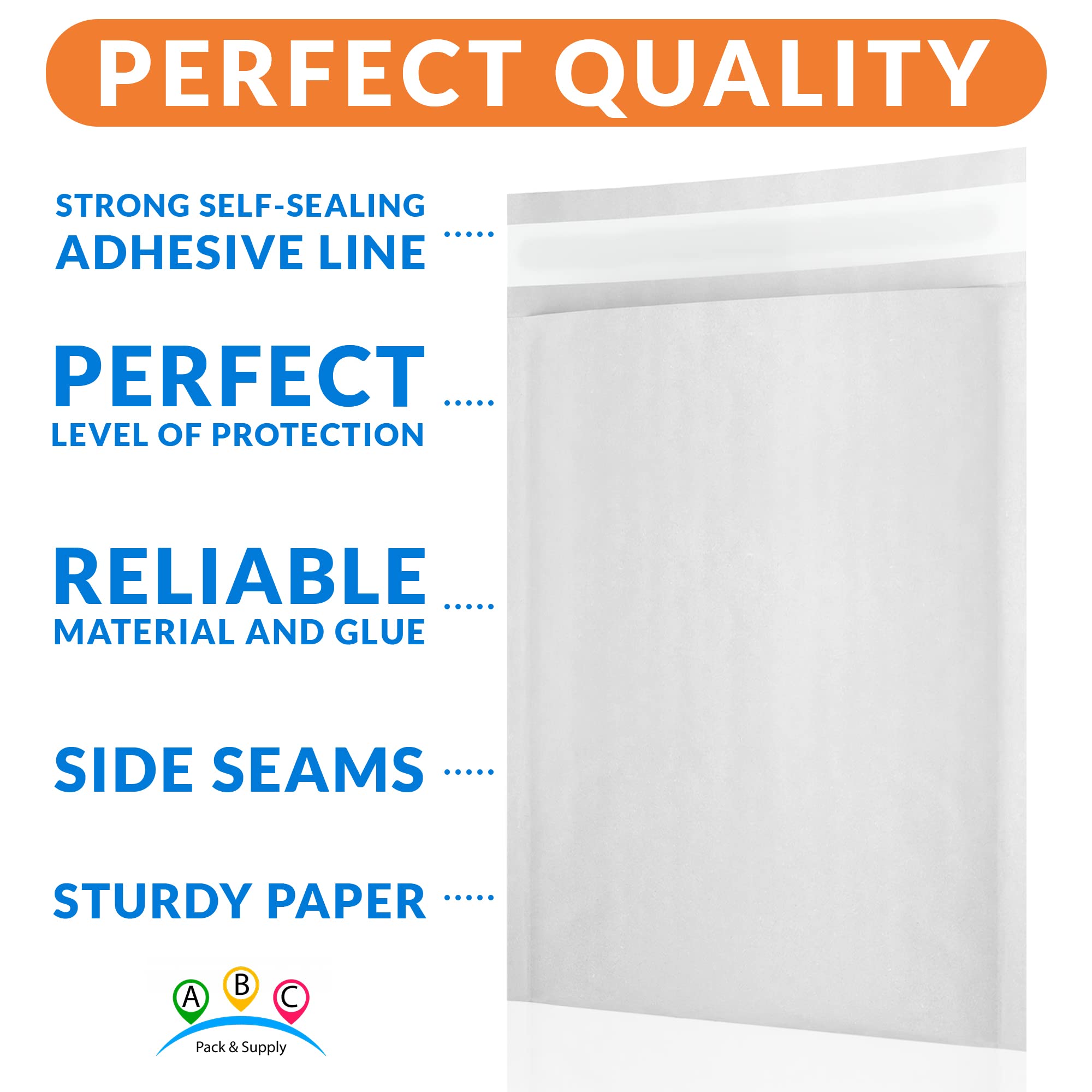 ABC PACK & SUPPLY 5x9 Inch Kraft Bubble Mailers - 700 Pack White Self-Seal Padded Shipping Envelopes with Bubble Cushioning & Self-Adhesive Tape | Perfect for Ecommerce, Amazon FBA, eBay Shipping & Small Business Mailings