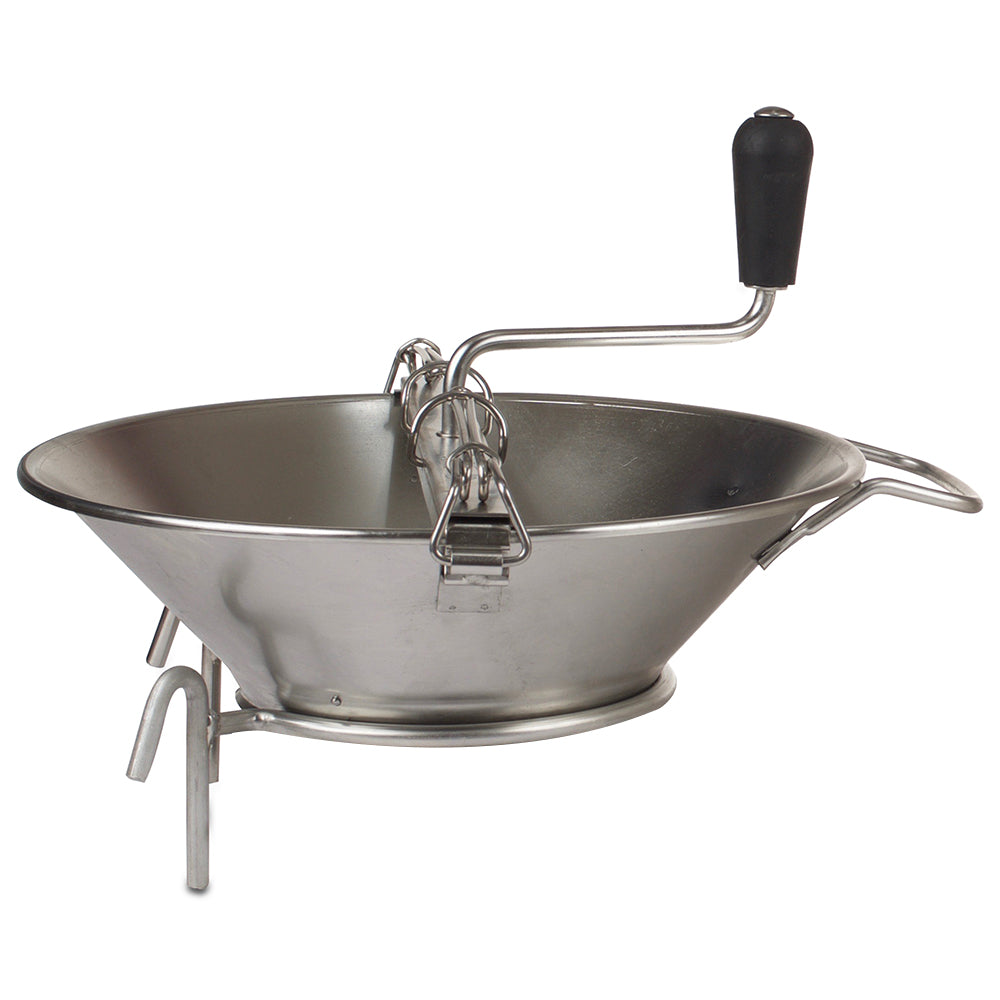 14 Inch Large French Food Mill - Stainless Steel Puree Maker for Soups, Sauces & Baby Food - Perfect for Home Cooking & Professional Kitchens