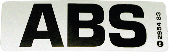 PM 2954 ABS Label - Durable, Waterproof ABS Sticker for Industrial, Automotive & DIY Projects - Perfect for Equipment Labeling, Tool Organization & Safety Signs