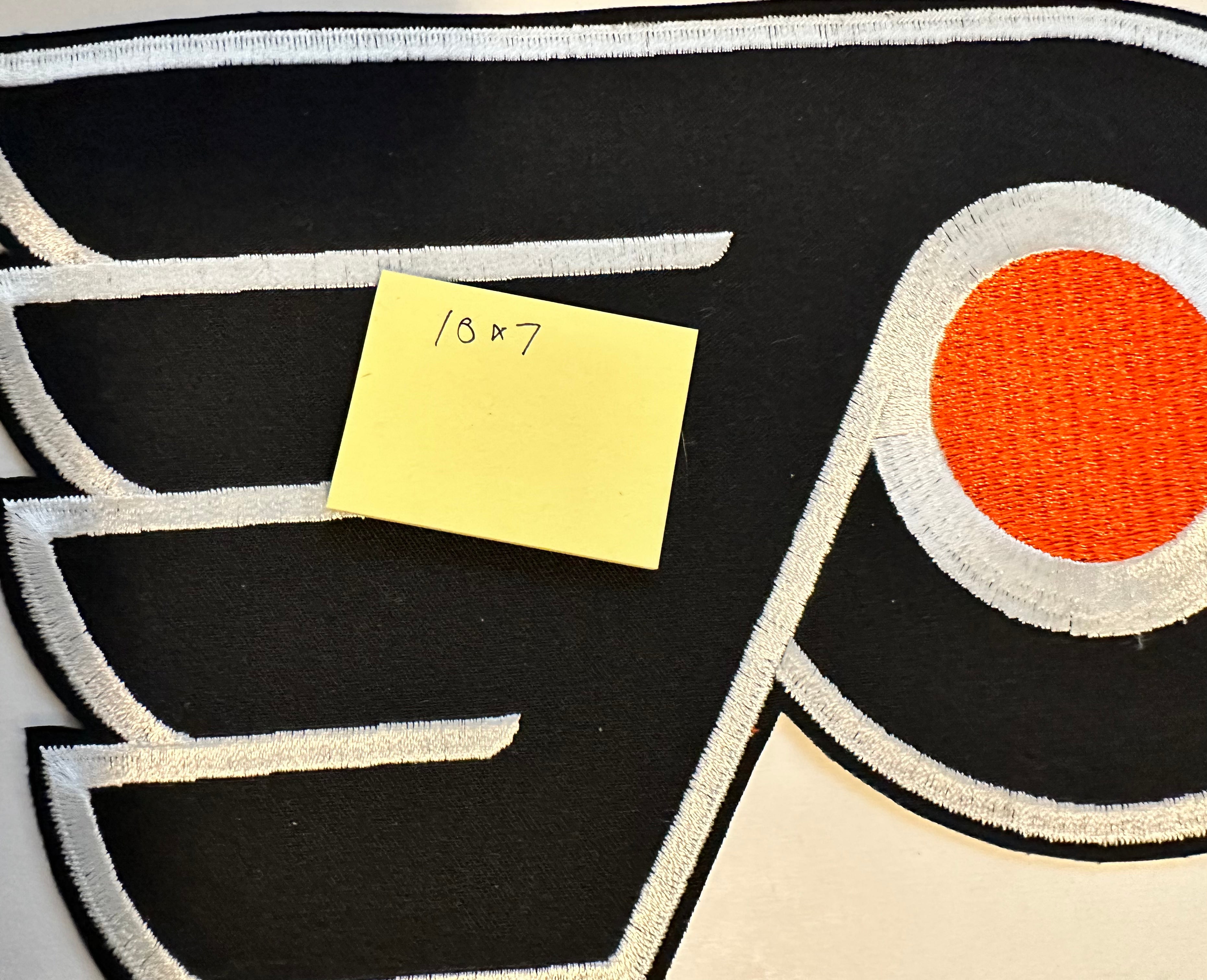 Philadelphia Flyers Vintage 10x7 Hockey Chest Patch 1980s - Original NHL Team Logo Emblem for Jerseys, Jackets & Collectors
