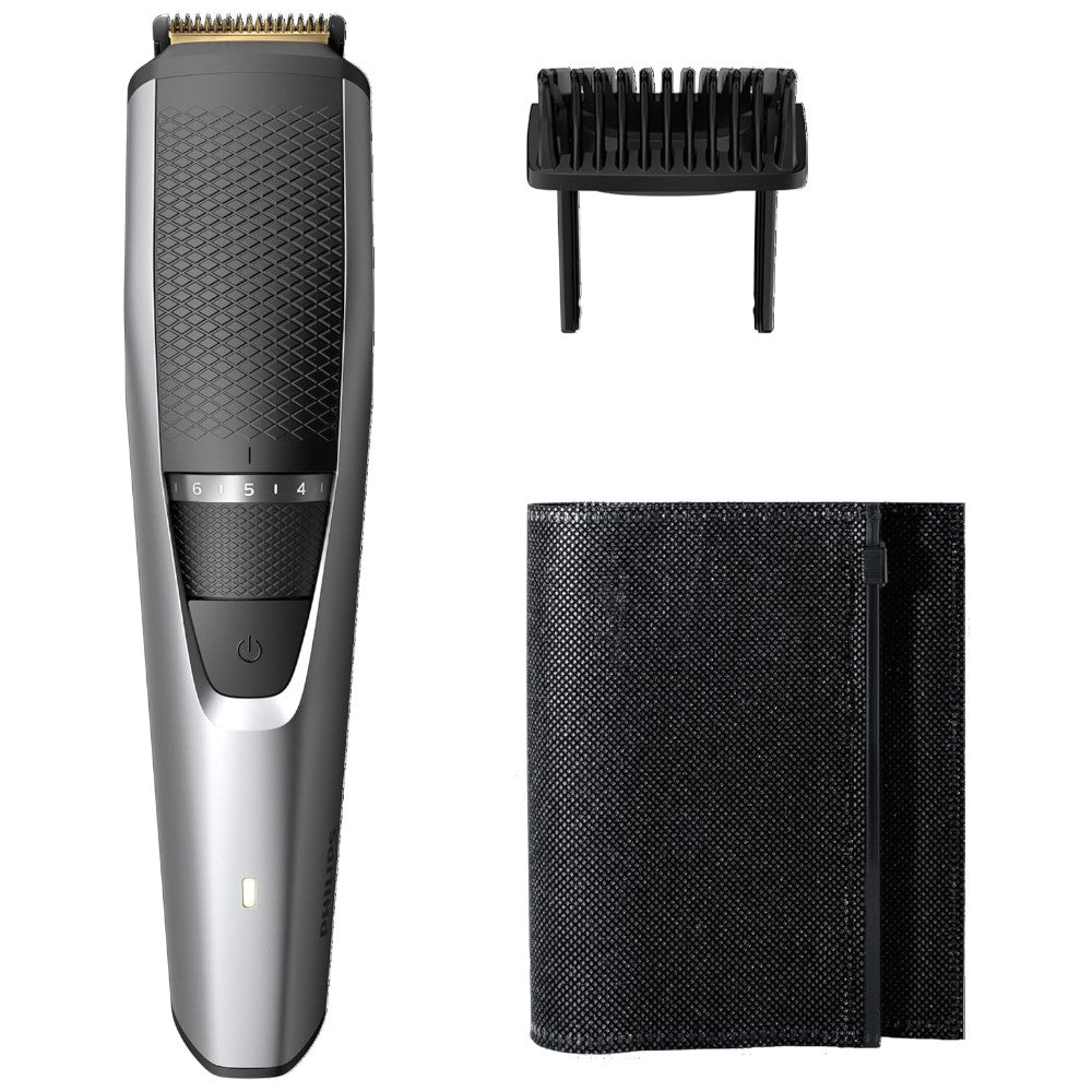 PHILIPS BT3222/14 Series 3000 Beard Trimmer for Men - Professional Cordless Mustache & Facial Hair Grooming Kit - Perfect for Home, Travel & Daily Grooming Routine
