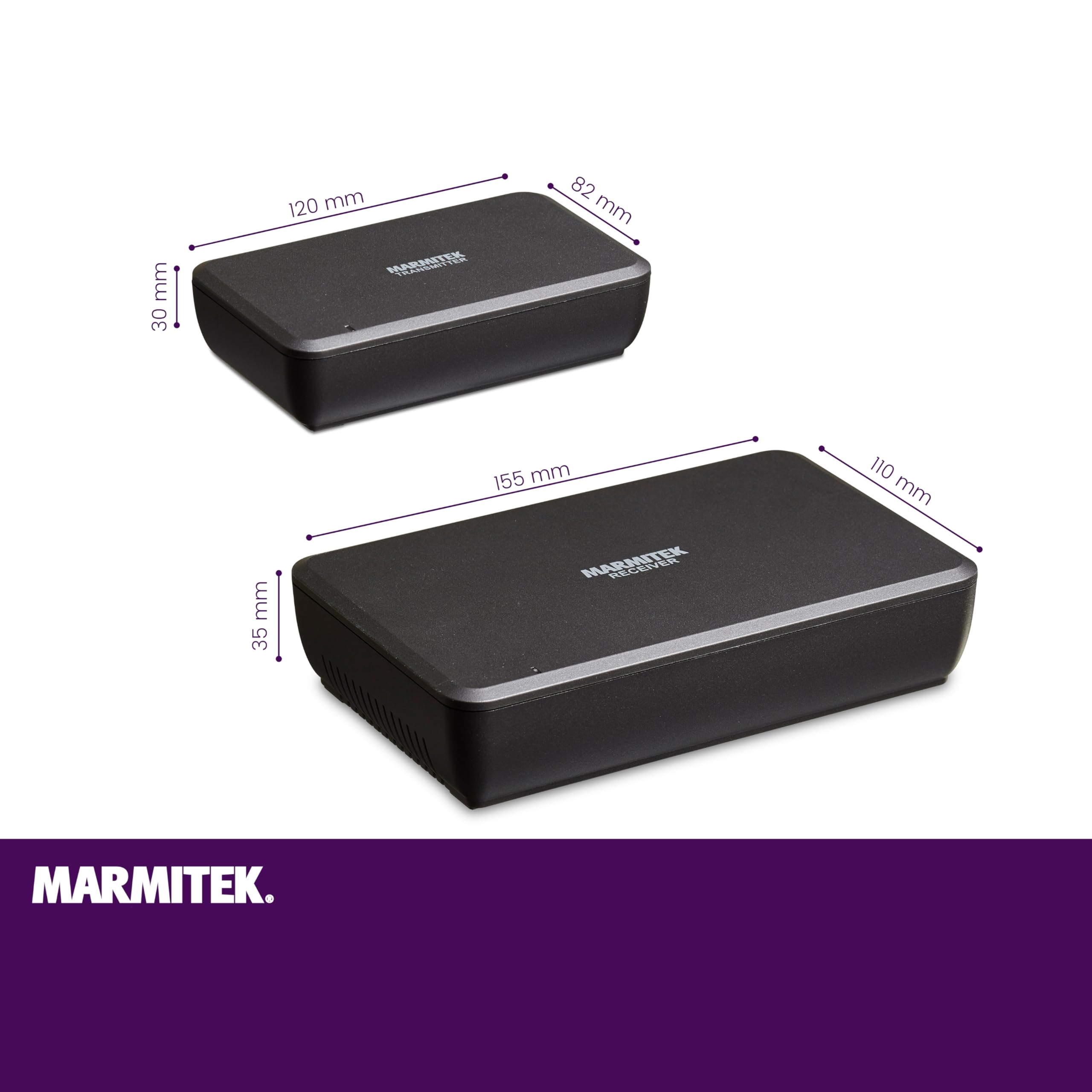 Marmitek Speaker Anywhere 650 Wireless Audio Transmitter Kit for Home Theater - Wireless Rear Speaker System with Zero Delay & Lossless Digital Audio Transmission - Perfect for Surround Sound Setup in Living Room or Home Cinema